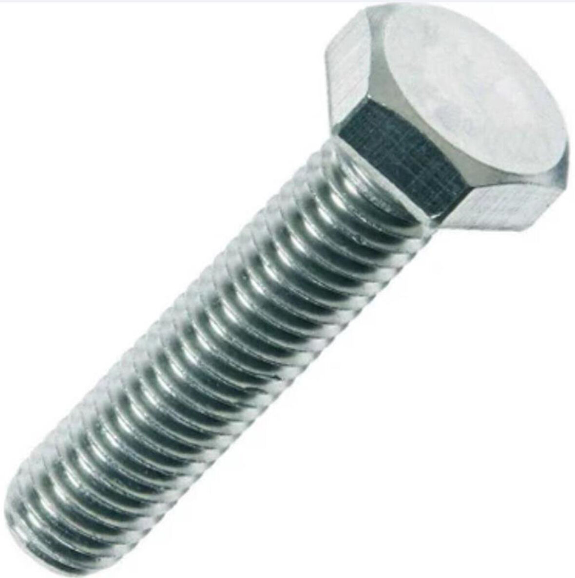 M10x60 DIN933 Cıvata(ALTIGEN) 8.8 Beyaz 5 Li Paket