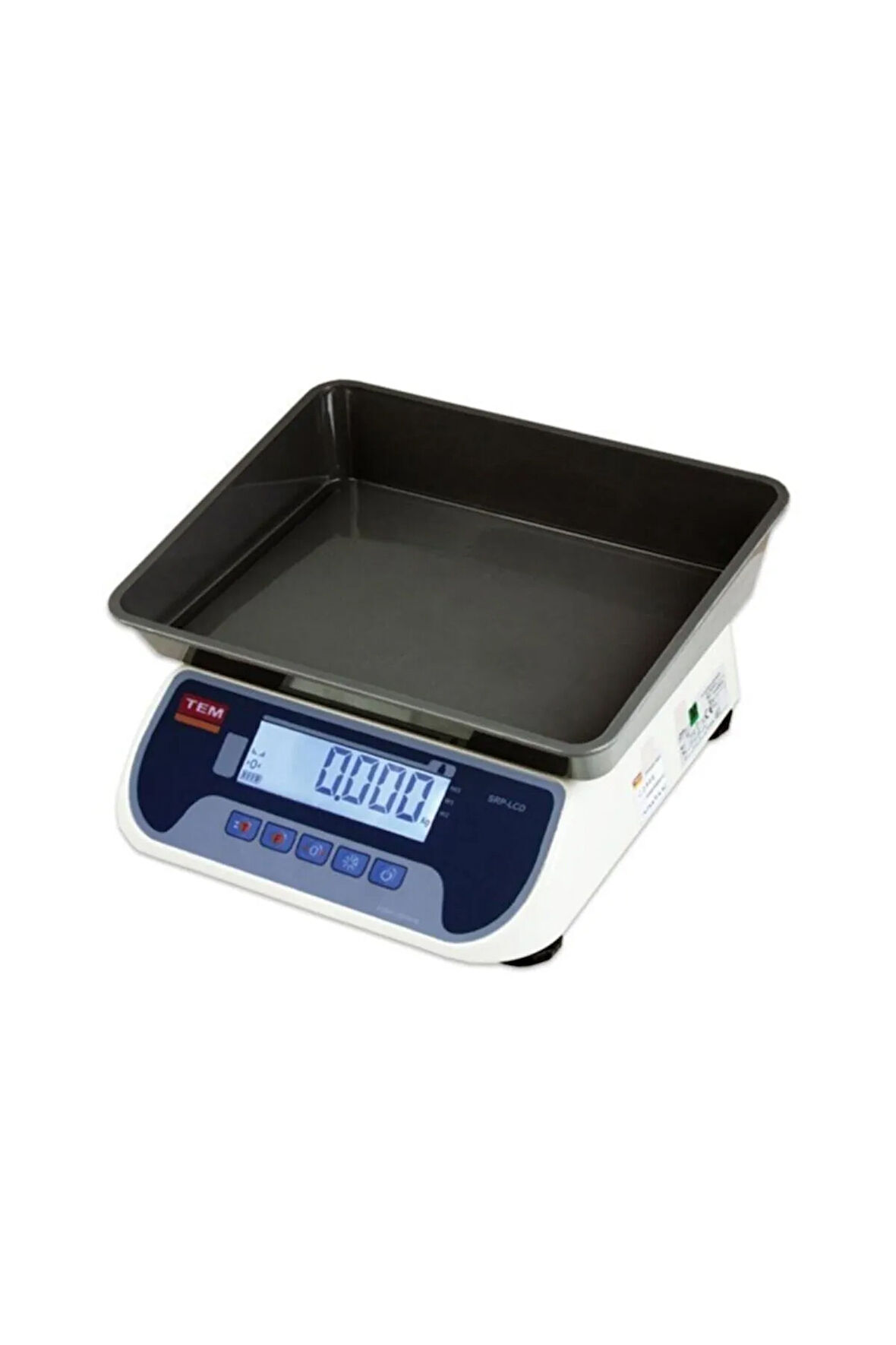 Srp Lcd 30 Kg Plastik Çukur Kefe Onaylı Tartım Terazisi