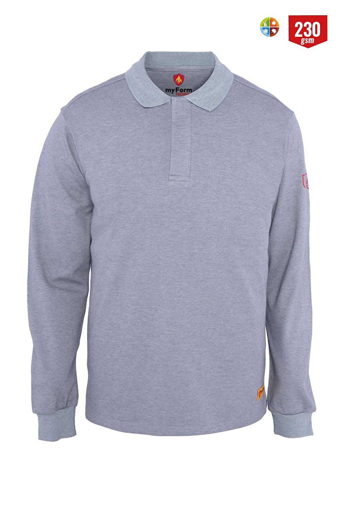 Myform 42004 Sweatshırt Polo Fr 230 Gri ( Elektrikçi Yazlık )