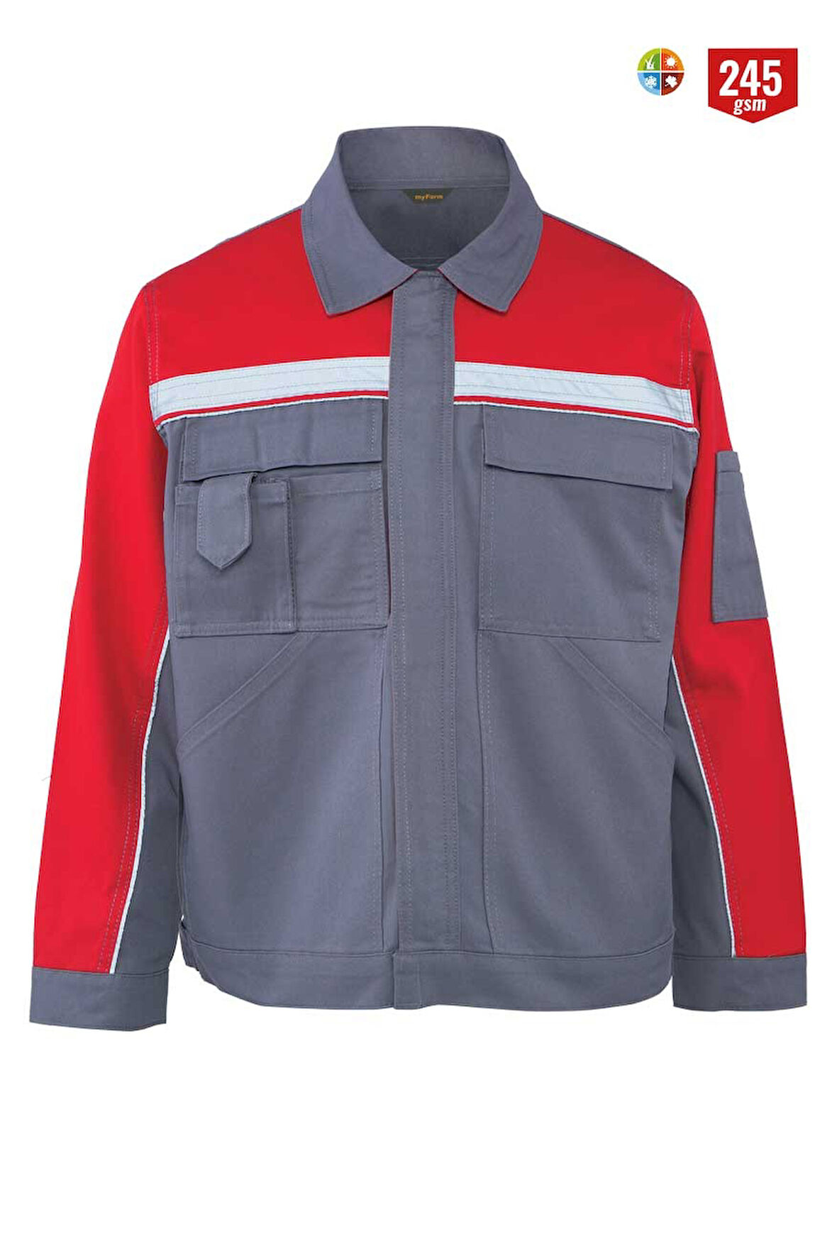 Myform 05117 Mont Master Takım Gri / Kırmızı