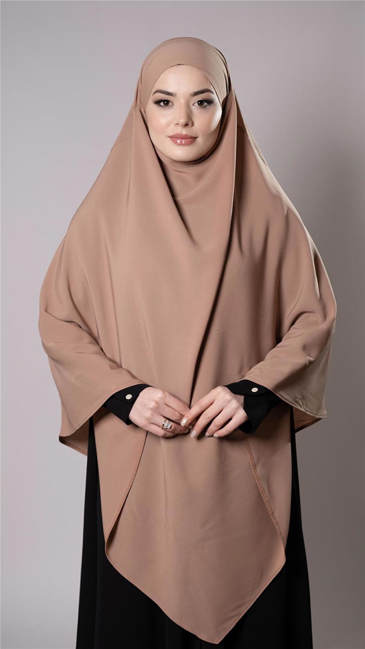 Taba Pratik Hazır Geçmeli Tesettür Eşarp Medine İpeği Bağcıklı Sufle Hijab 2301_33