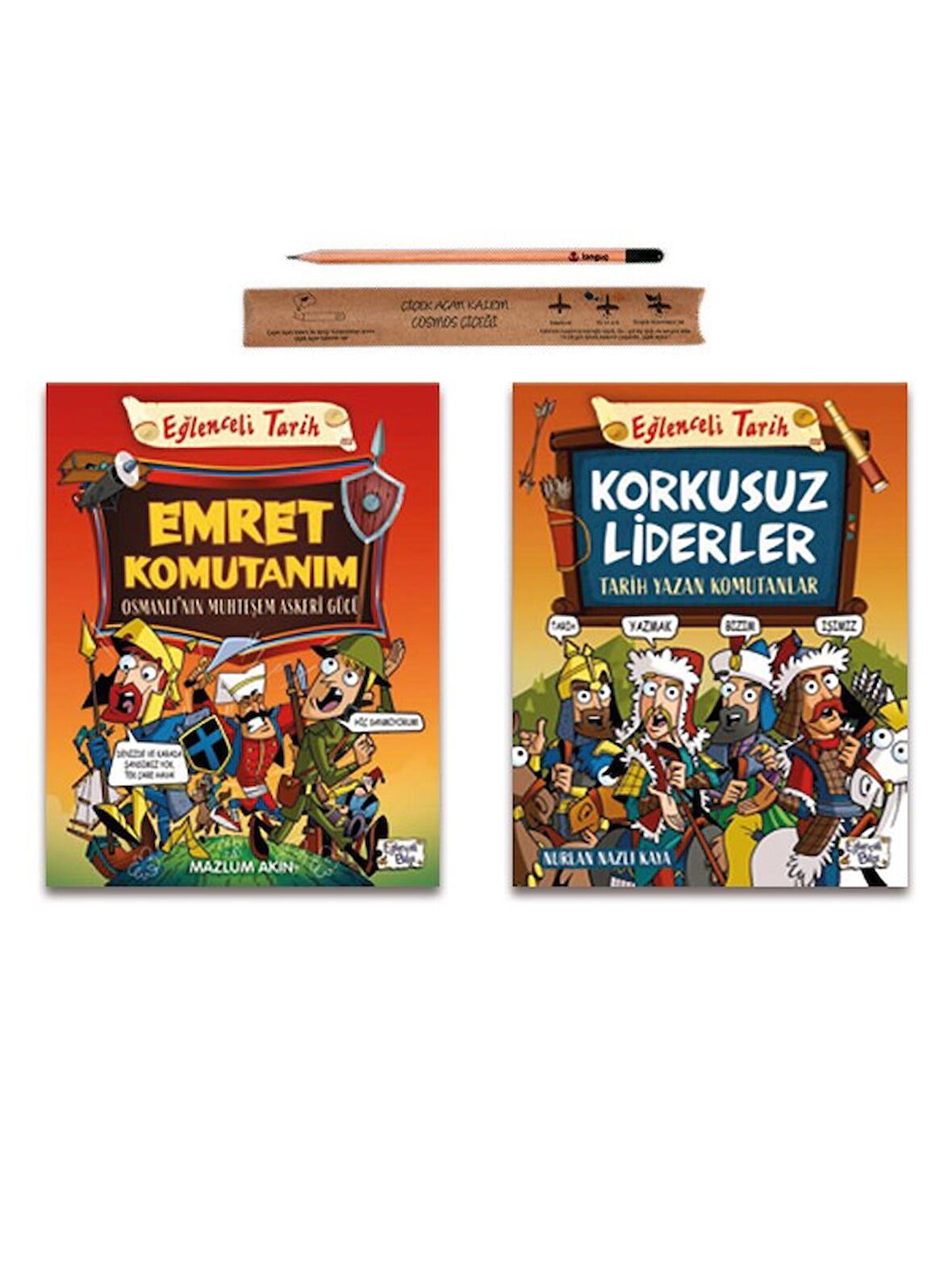 Eğlenceli Bilgi Emret Komutanım - Korkusuz Liderler Tarih Yazan Komutanlar Set - 2 Kitap