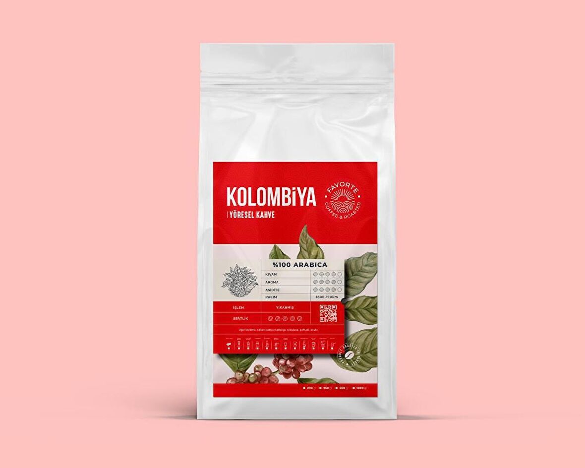 Favorte Coffee Kolombiya Yöresel Filtre Kahve Moka Pot 1 KG