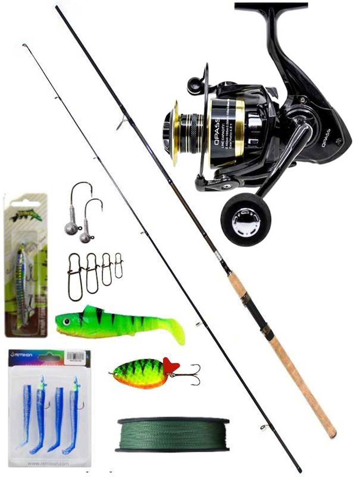 Kudos Shadow Karbon 2.40 mt & Remixon Qpass 3000 Spin Olta Seti