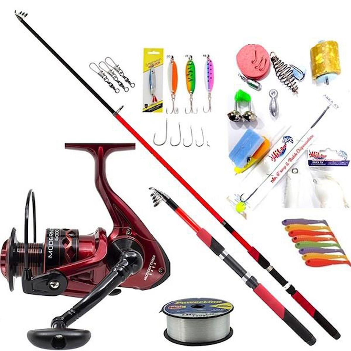 Remixon Modern Times 4000 Speed 2.70 mt Olta Takımı 40 lı set Kırmızı