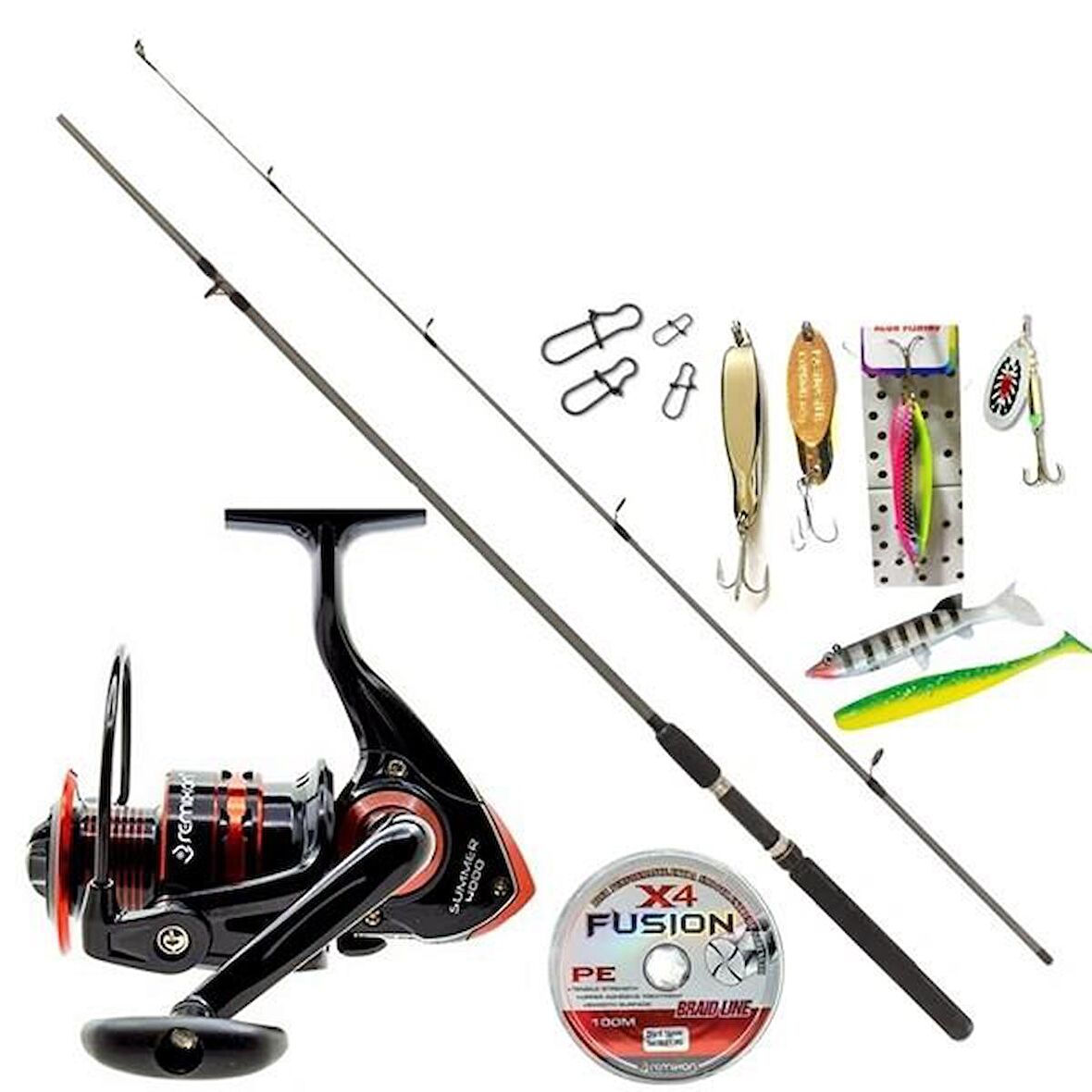Remixon Flex 2.40 mt New Summer Spin Olta Takımı 30 Lu Set Yeşil