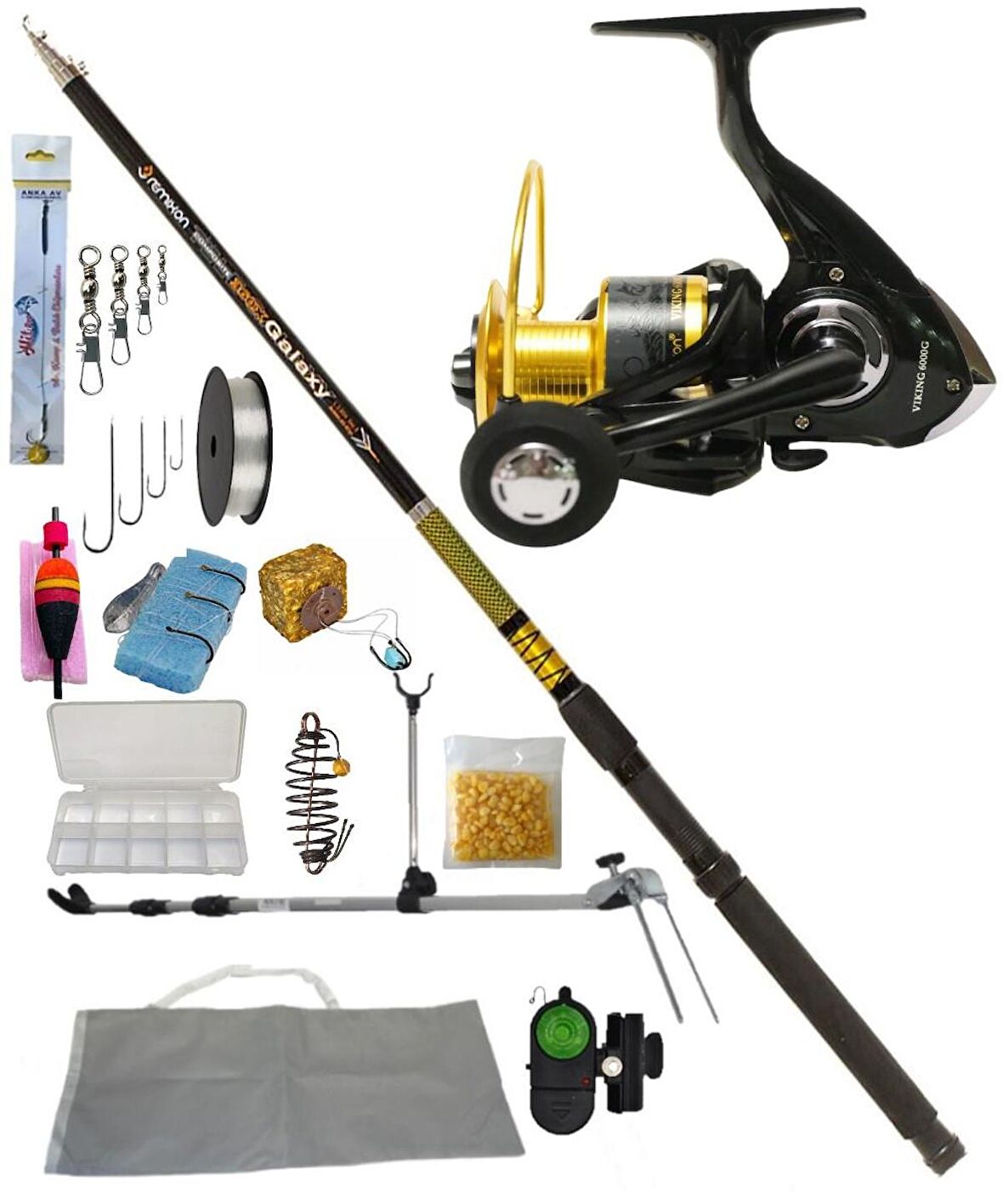 REMİXON GALAXY 1,80 MT  - VİKİNG GOLD 6000 50'Lİ OLTA SETİ