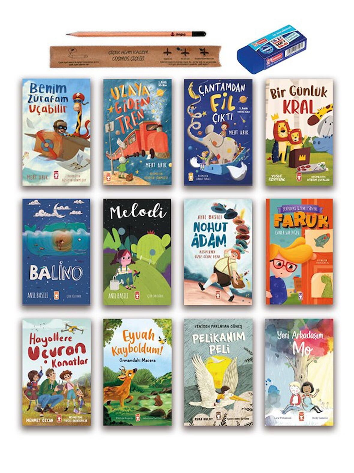 Timaş Çocuk Çantamdan Fil Çıktı - Uzaya Giden Tren - Balino - Faruk - Hayallere Uçuran Kanatlar Set 