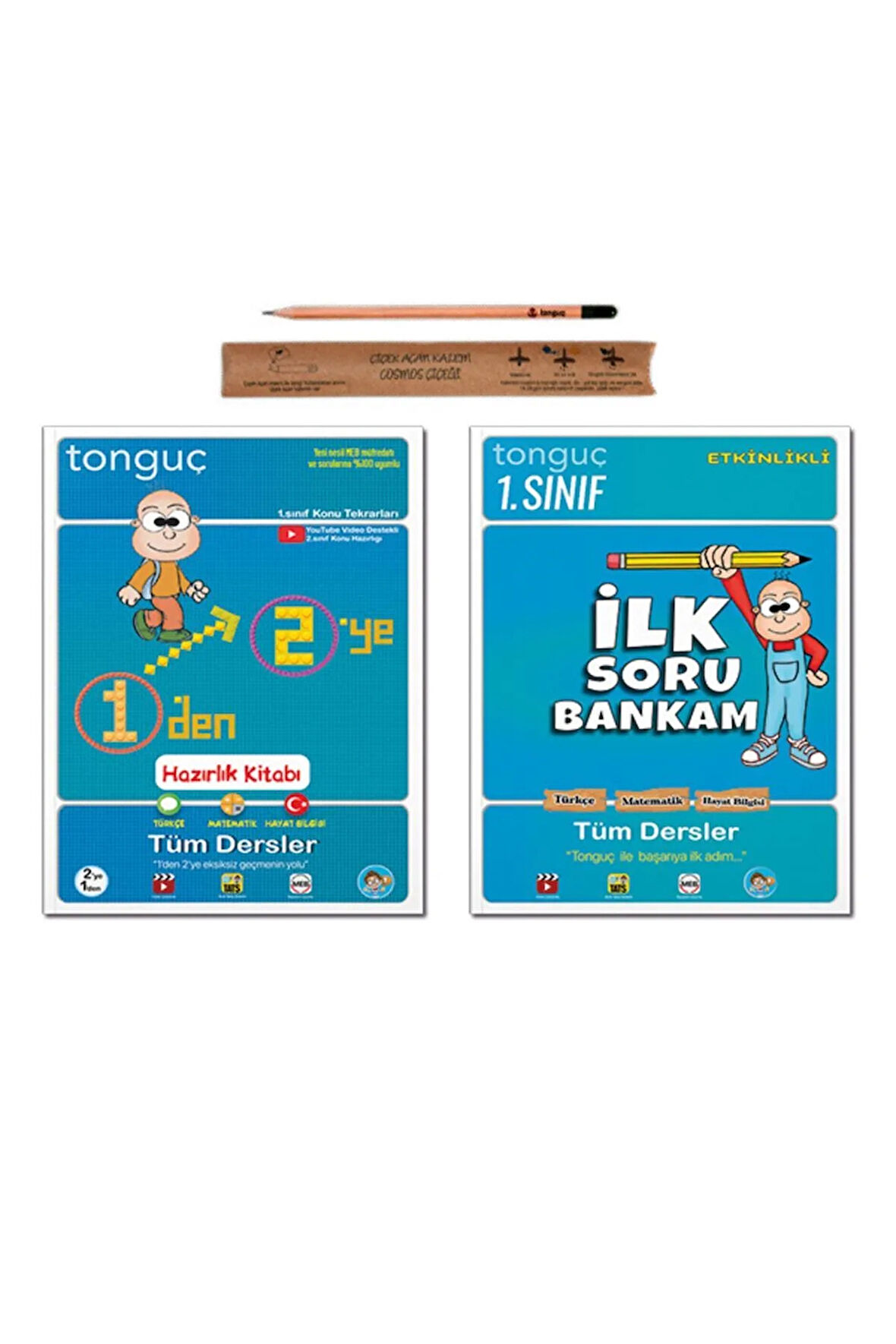 2. Sınıf 1 Den 2 ye Hazırlık Tekrar Kitabı 1. Sınıf Tüm Dersler Soru Bankası Set 2 Kitap  Komisyon