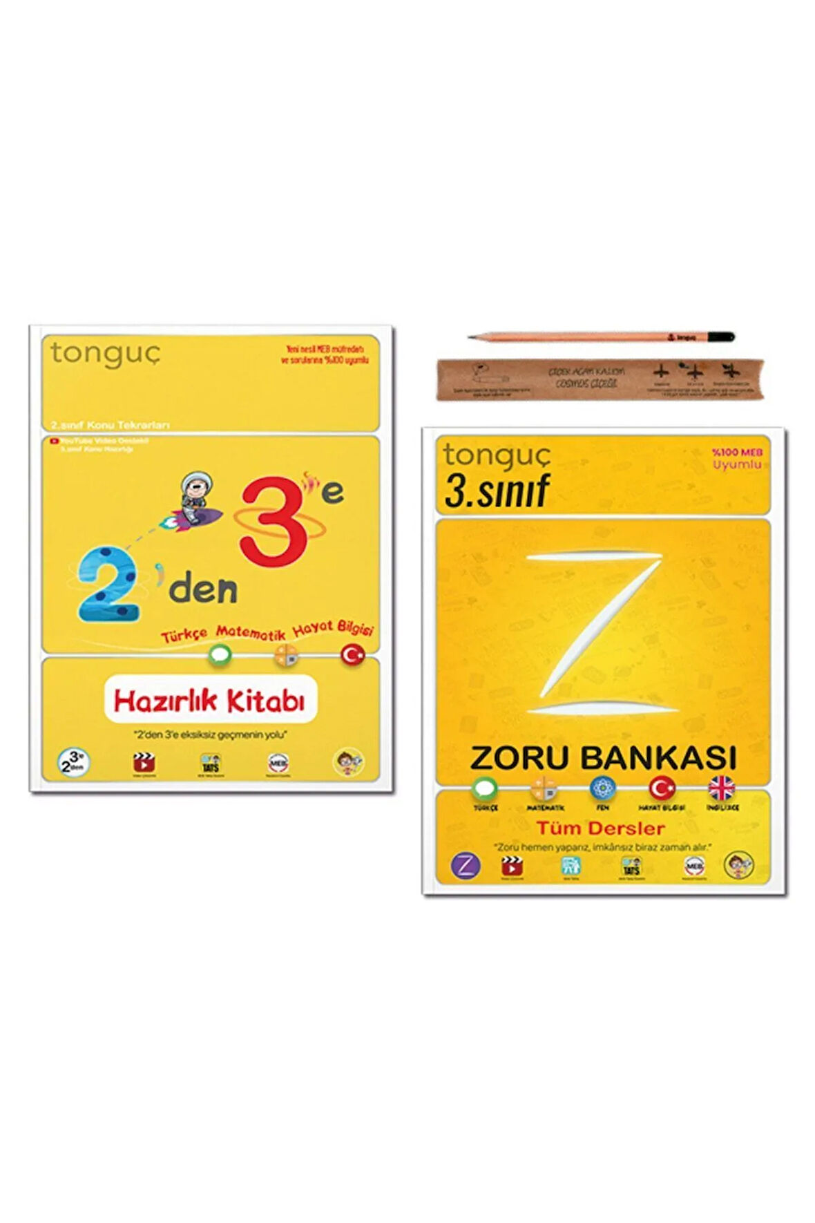 3. Sınıf 2 Den 3 e Hazırlık Tekrar Kitabı  Zoru Bankası Tüm Dersler Set 2 Kitap Komisyon