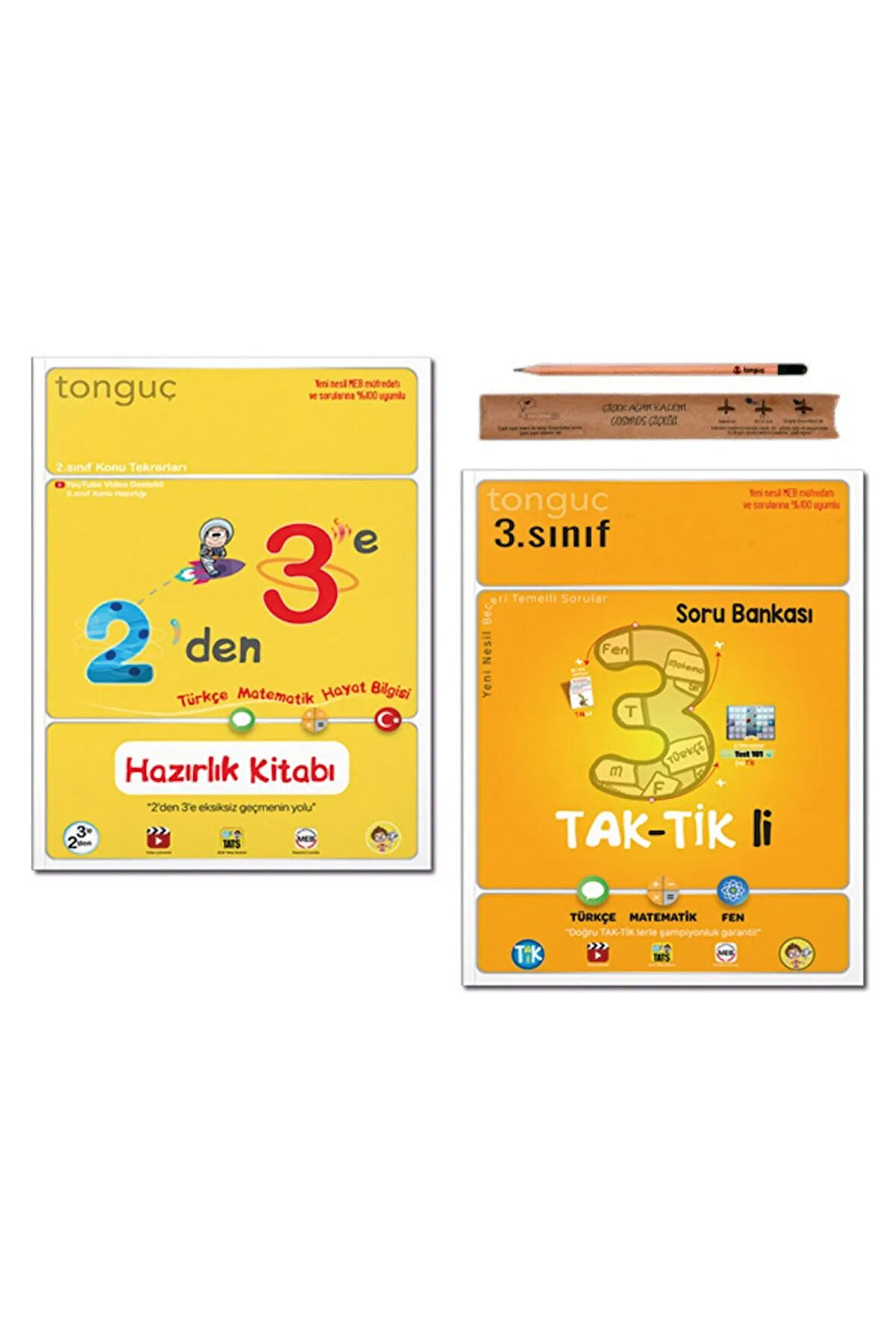 3. Sınıf 2 Den 3 E Hazırlık Tekrar Kitabı - Taktikli Soru Bankası Tüm Dersler Set 2 Kitap