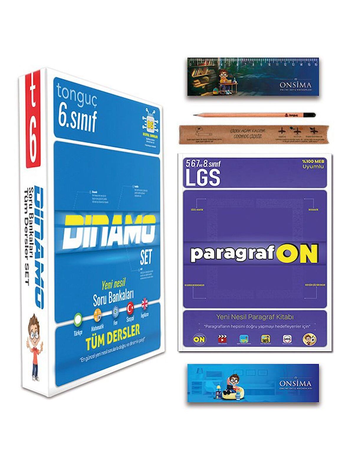 6. Sınıf Dinamo Soru Bankası Tüm Dersler - Paragrafon Set 6 Kitap