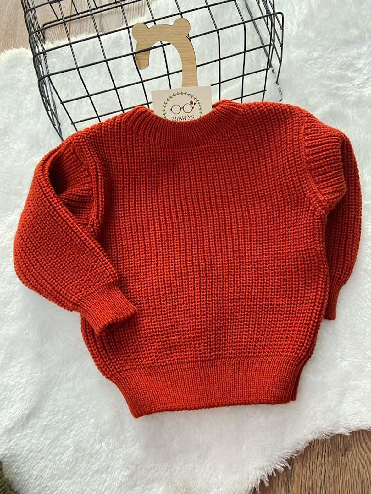 Unisex Bebek Çocuk Bisiklet Yaka Esnek Triko Kazak - Gogo Bici Triko Kazak (wntOyCSKfCLUc)