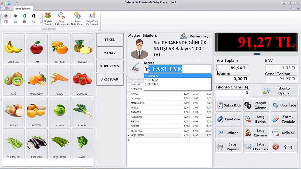 Data Media Posx Barkodlu Mağaza Satış Programı ( 1 Yıllık Lisans)