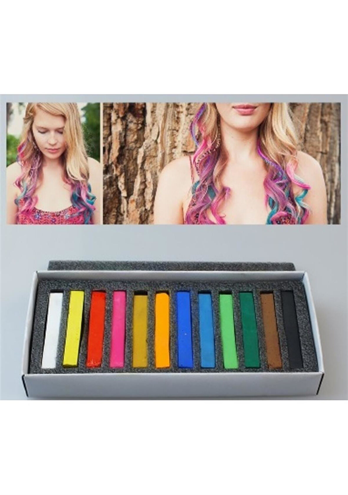 Hair Chalk Saç Tebeşiri Geçici Saç Boyası Tüm Renkler