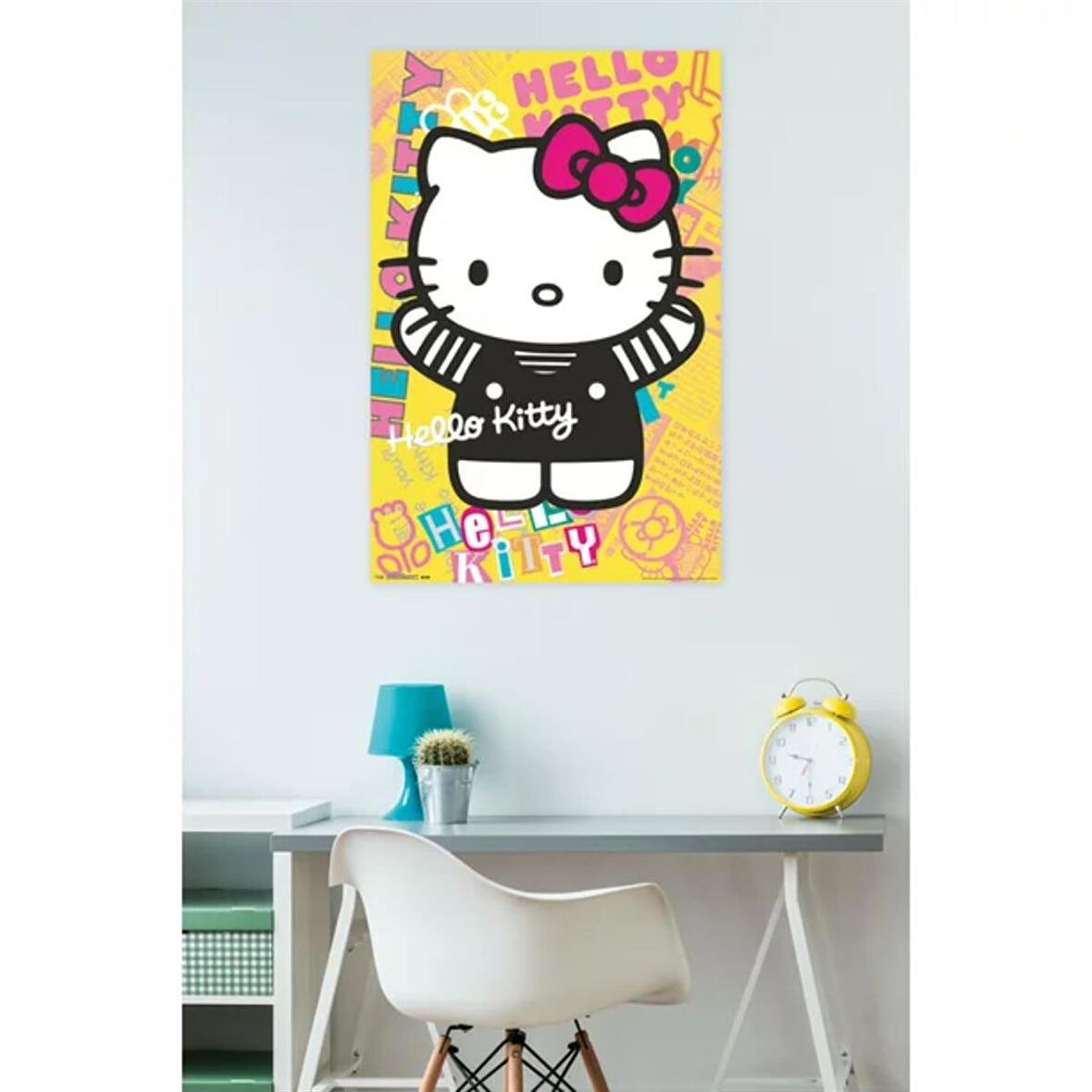 Çocuk Odaları İçin Hello Kitty Tasarımlı Duvar Posteri