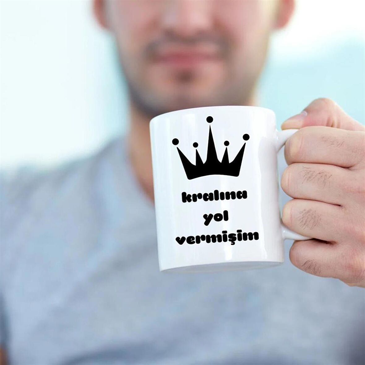 Kralına Yol Vermişim Tasarımlı Bardak