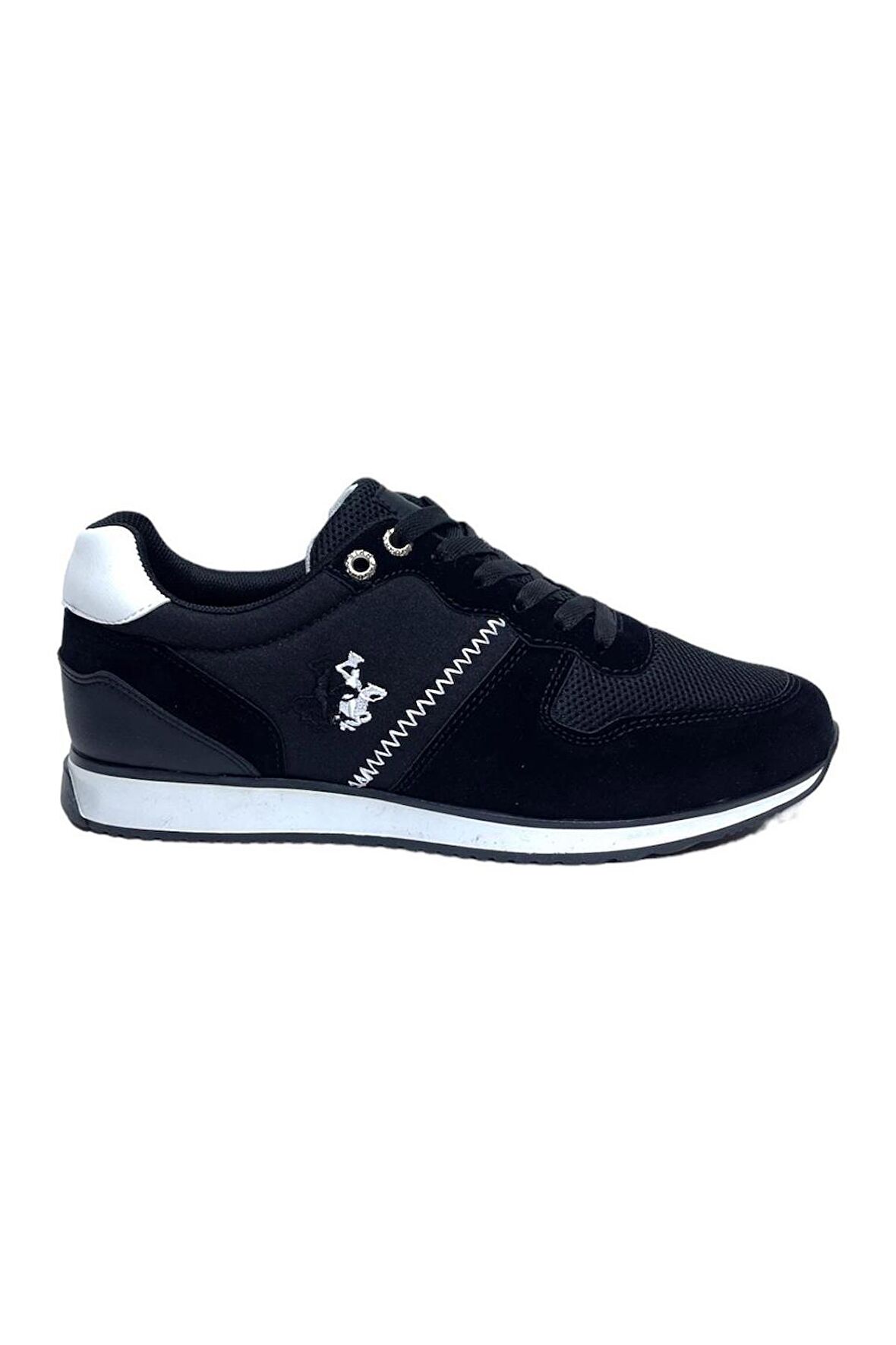 Erkek Günlük Casual Sneaker Ayakkabı Siyah-Beyaz Leona