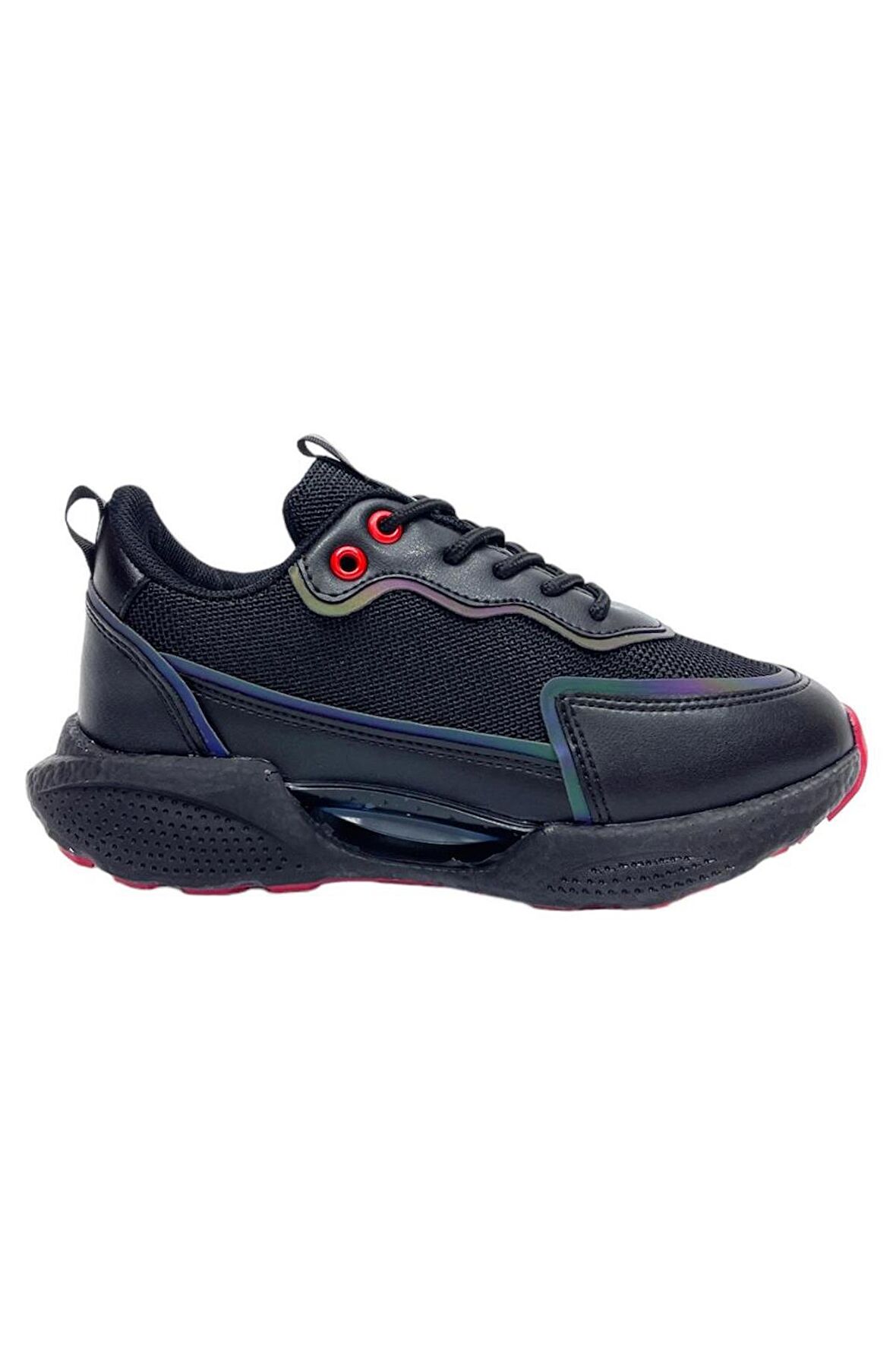 Yüksek Taban Kadın Spor Ayakkabı Sneaker Siyah