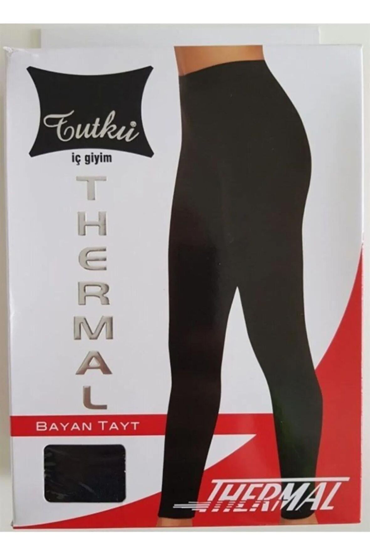 Kadın Siyah Termal Tayt