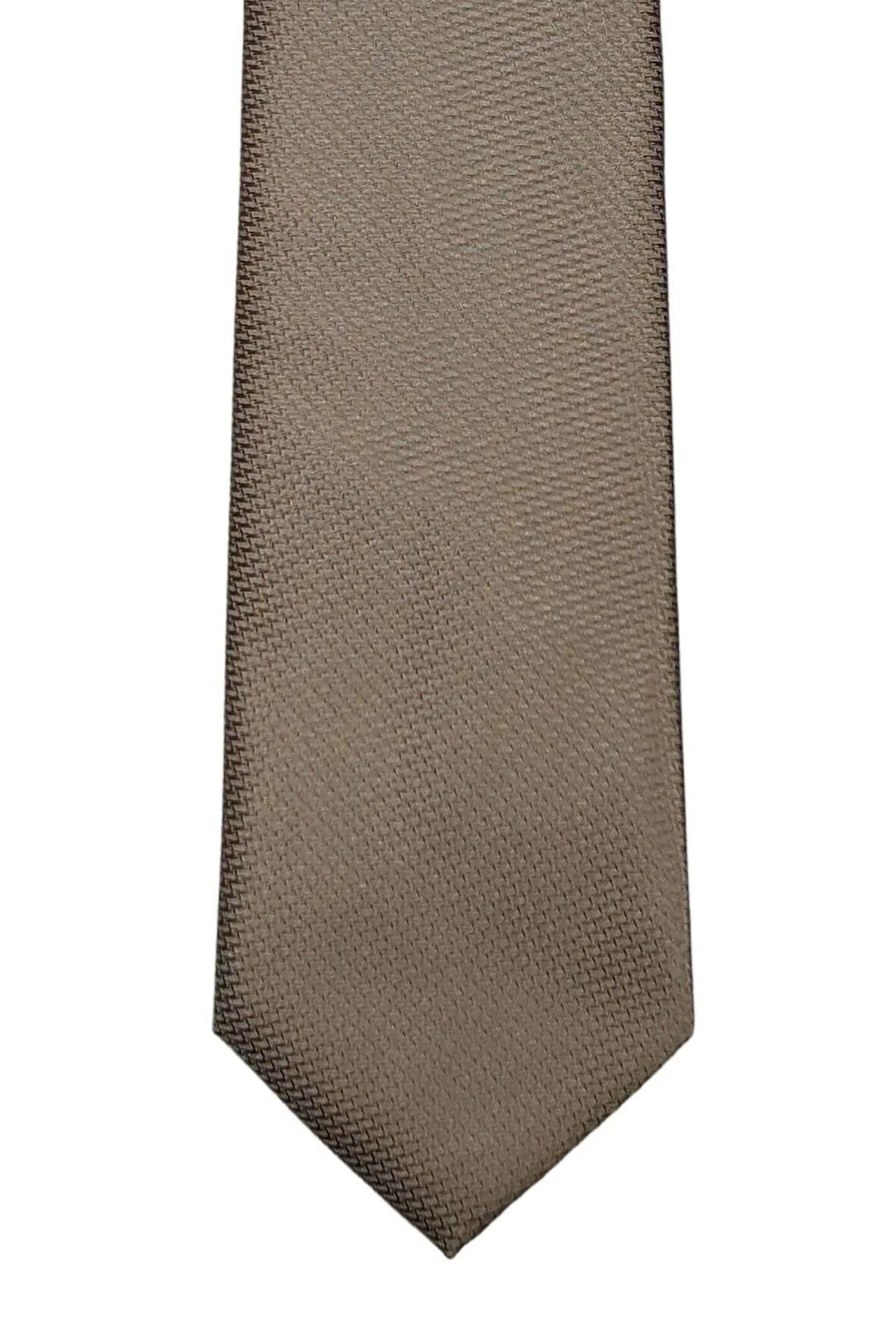 Kendinden Desenli İnce Kravat