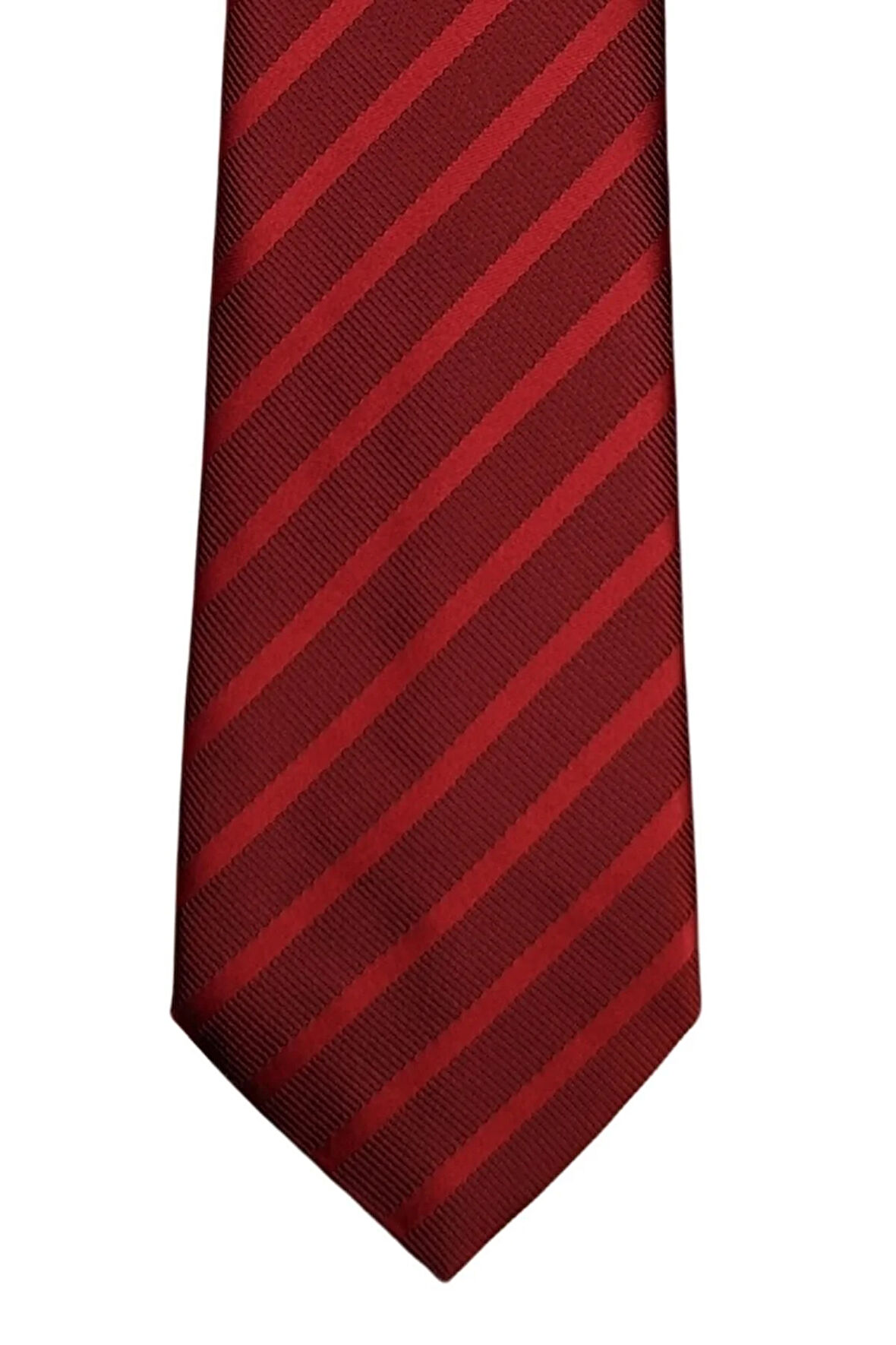 Kırmızı Ince Çizgili Kravat