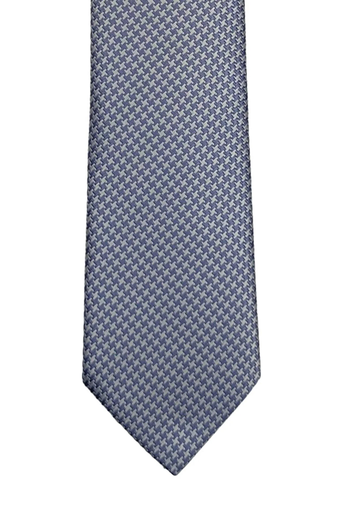 7 Cm Genişliğinde Lila Desenli Ince Kravat