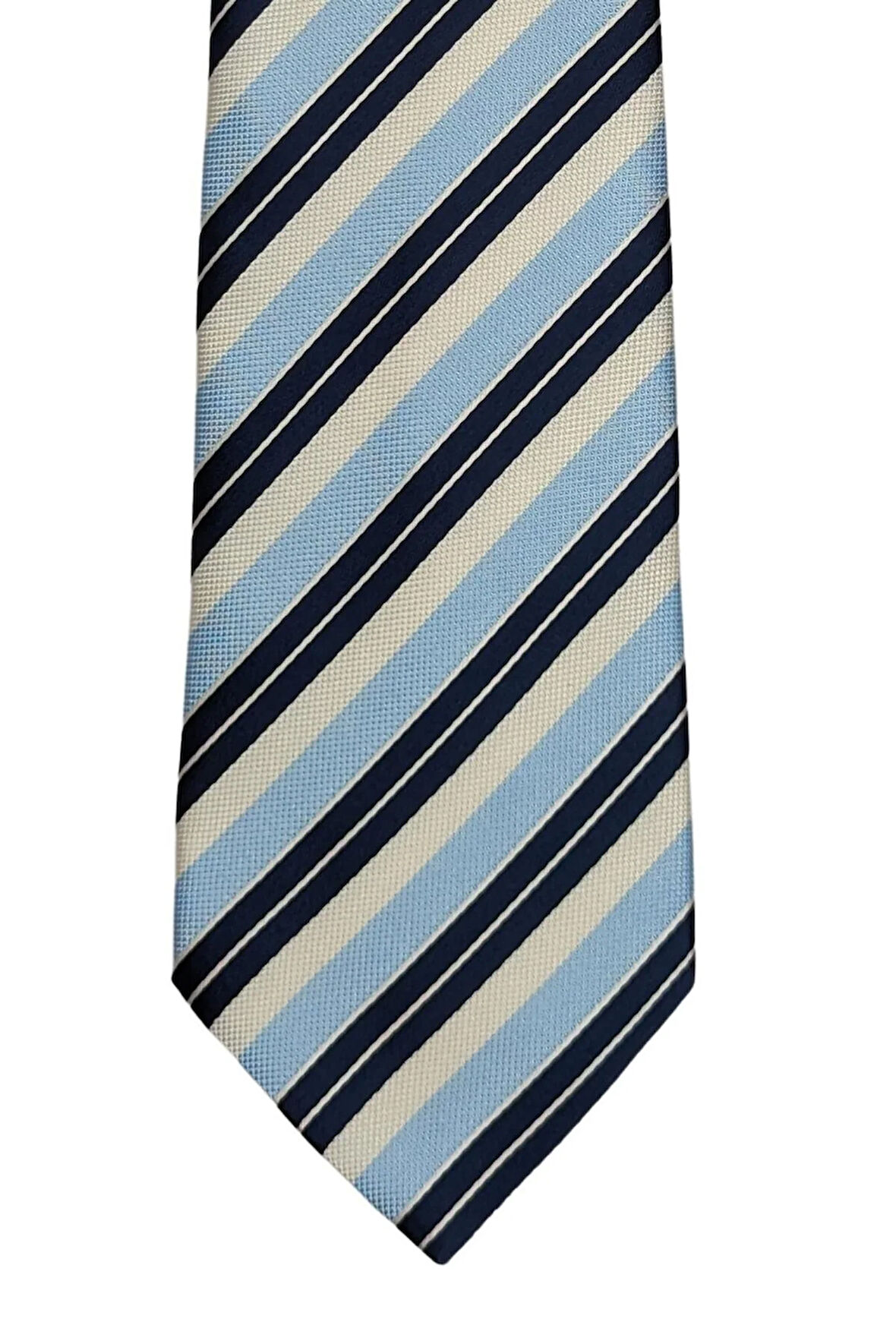 Mavi Çizgili Klasik Kravat