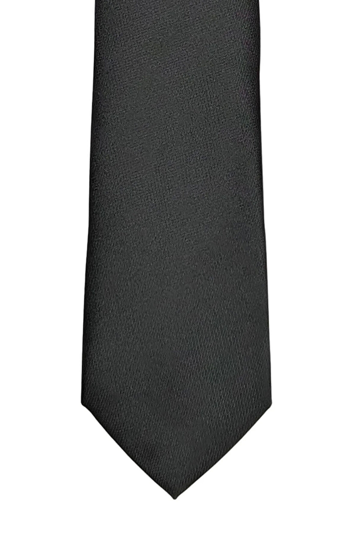 Kendinden Desenli Ince Kravat