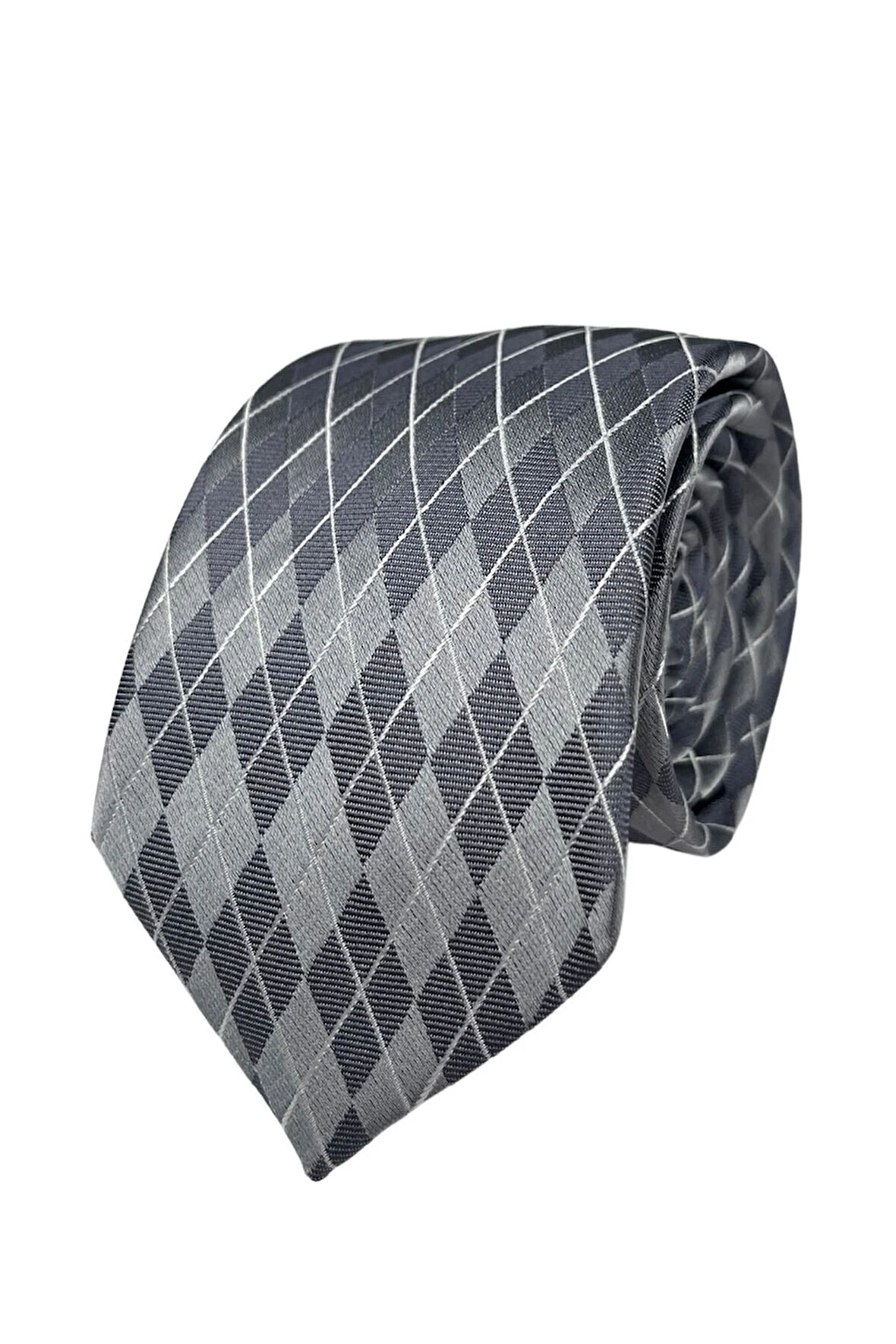 7 Cm Genişliğinde Baklava Desenli Ince Kravat