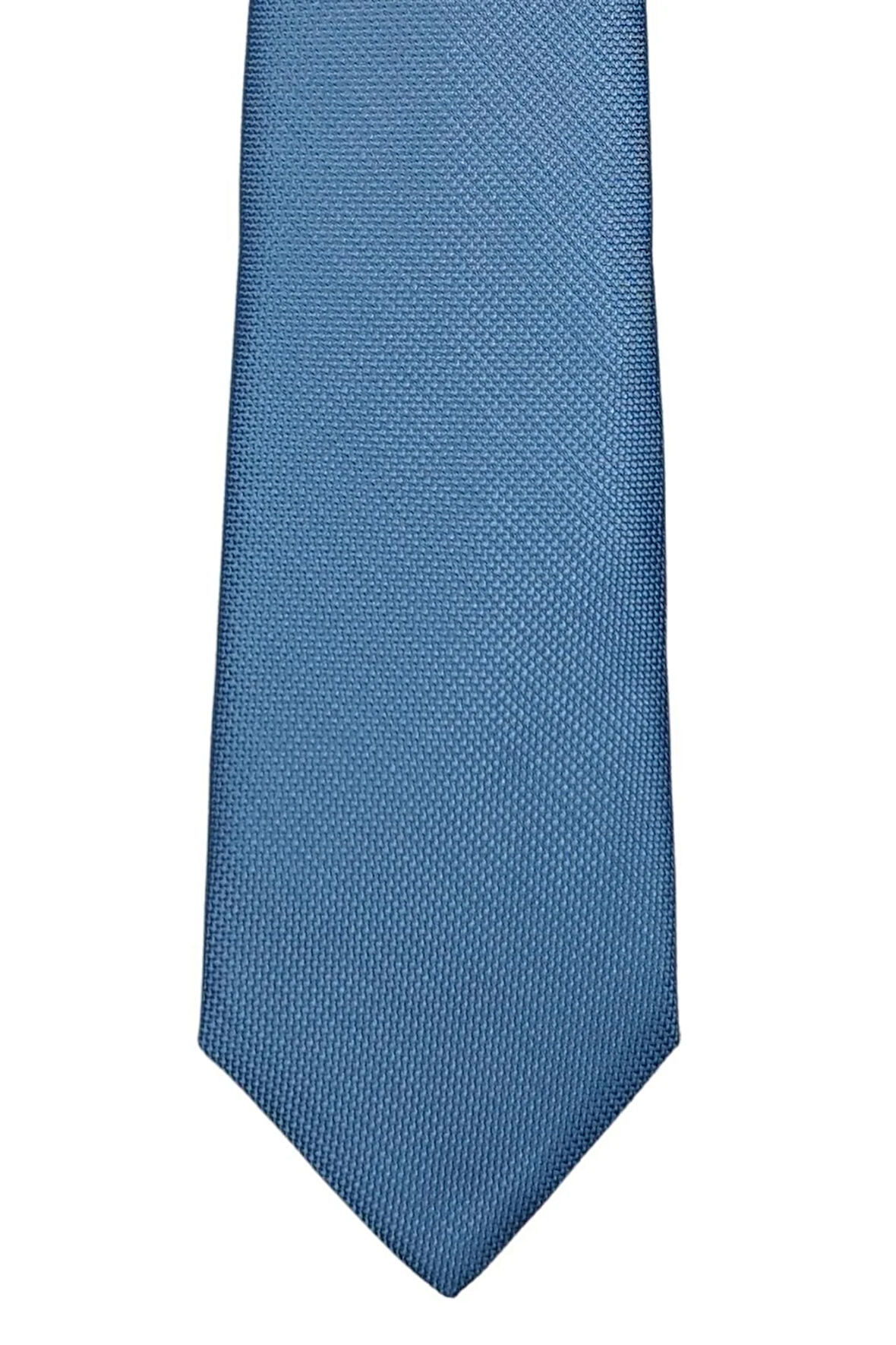 Kendinden Desenli Ince Kravat