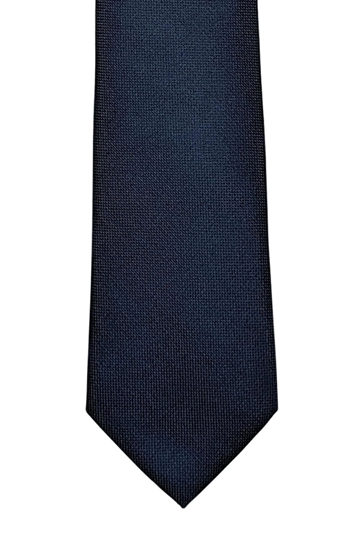 Kendinden Desenli Ince Kravat