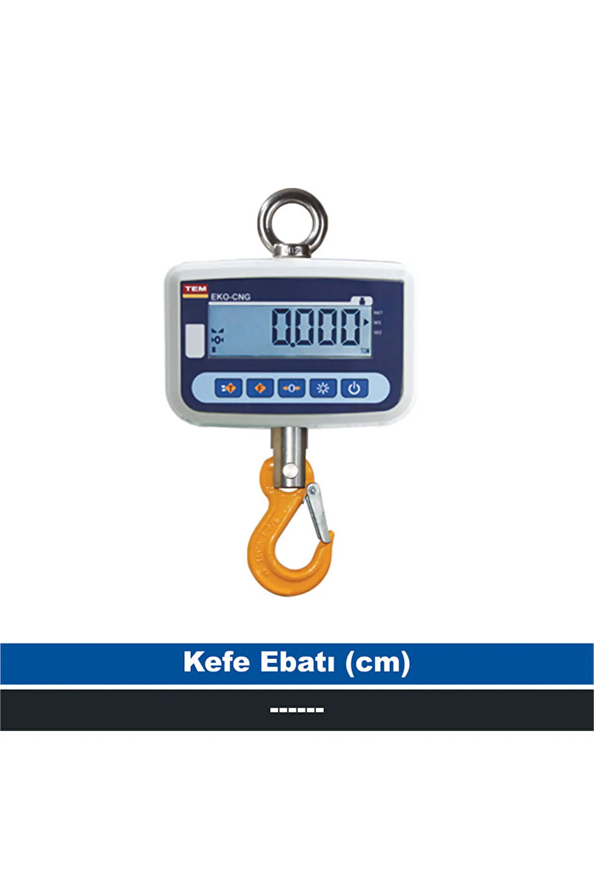 Eko 1 Ton 500 Gr Vinç Kancalı Tartım Baskülü (onaylı)