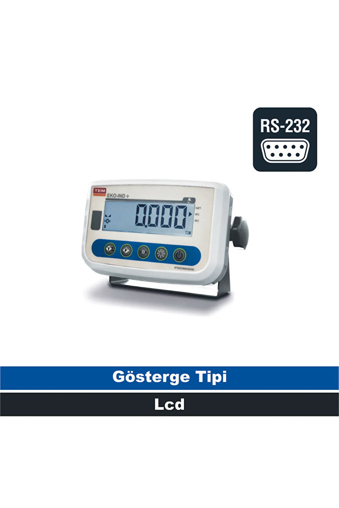 Indeko Tartım Indikatörü Bilgisayar Bağlantılı