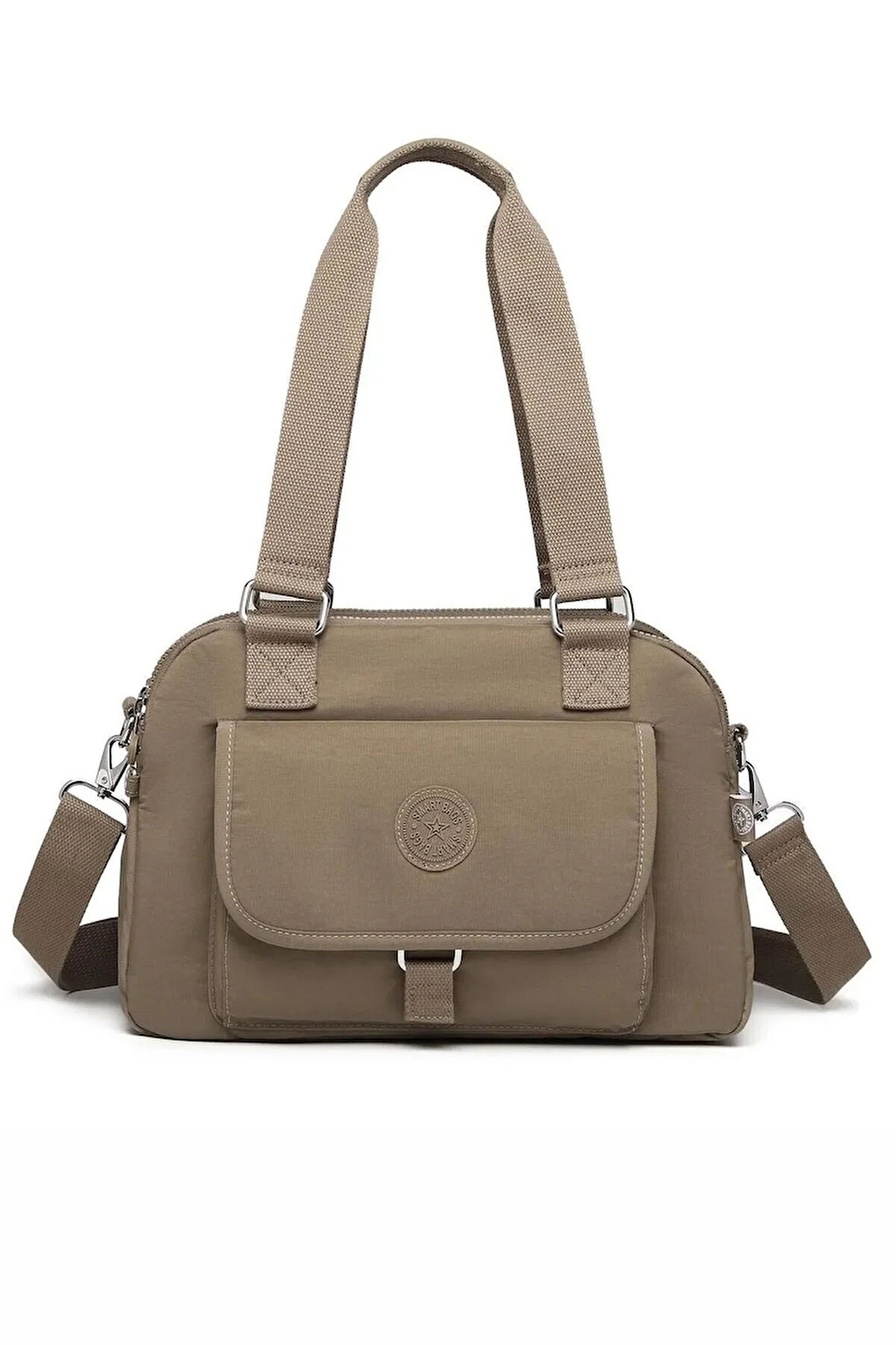 Krinkıl Kumaş Kadın El- Kol Çantası Suya Dayanıklı Çok Gözlü