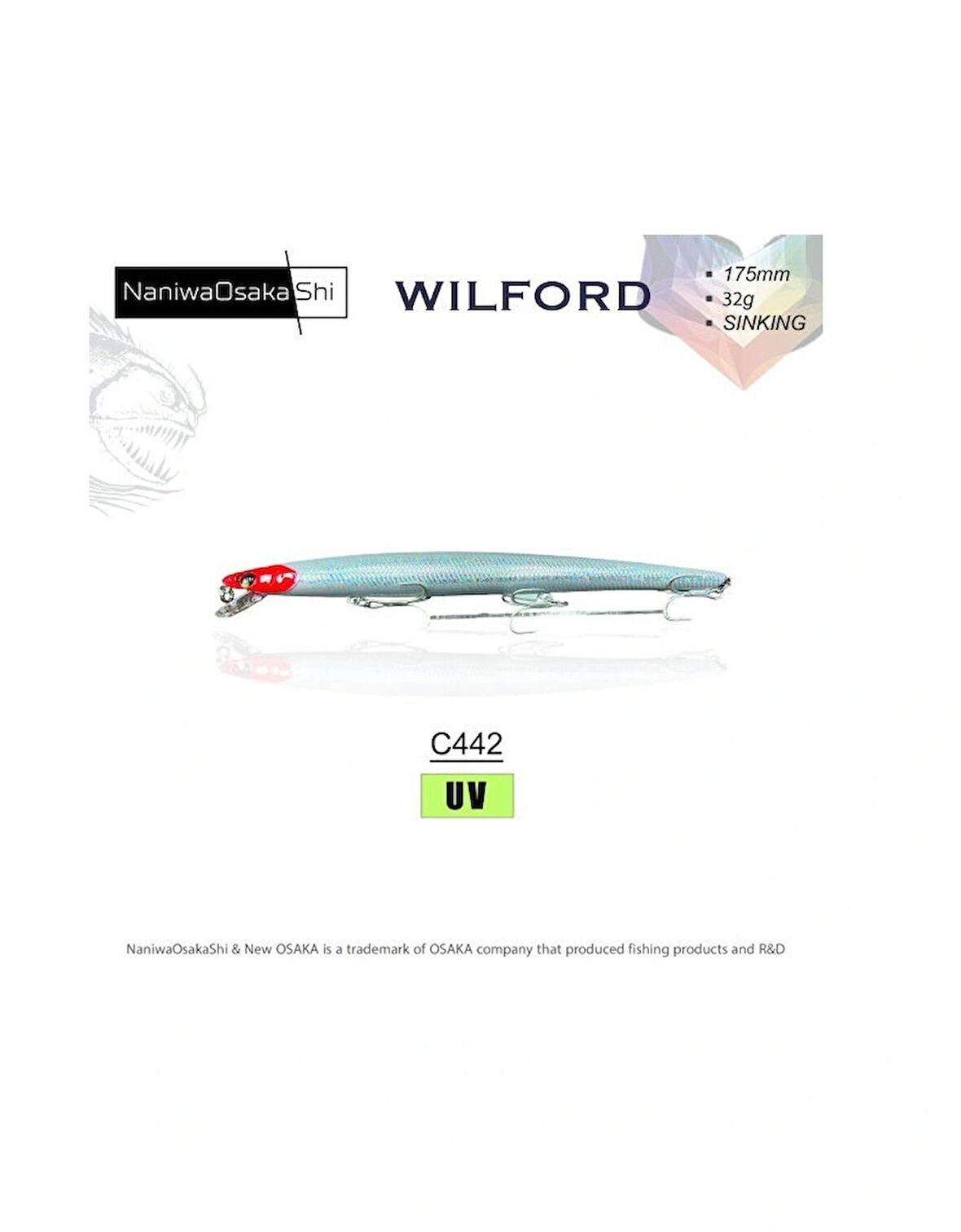 NANIWAOSAKASHI WILFORD 175MM 32G SINKING C442