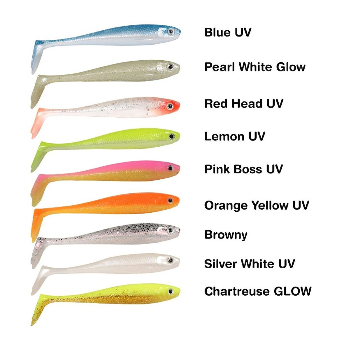 RYUJI PANIC SHAD 9CM ,5.5GR , CHARTREUSE GLOW 1AD