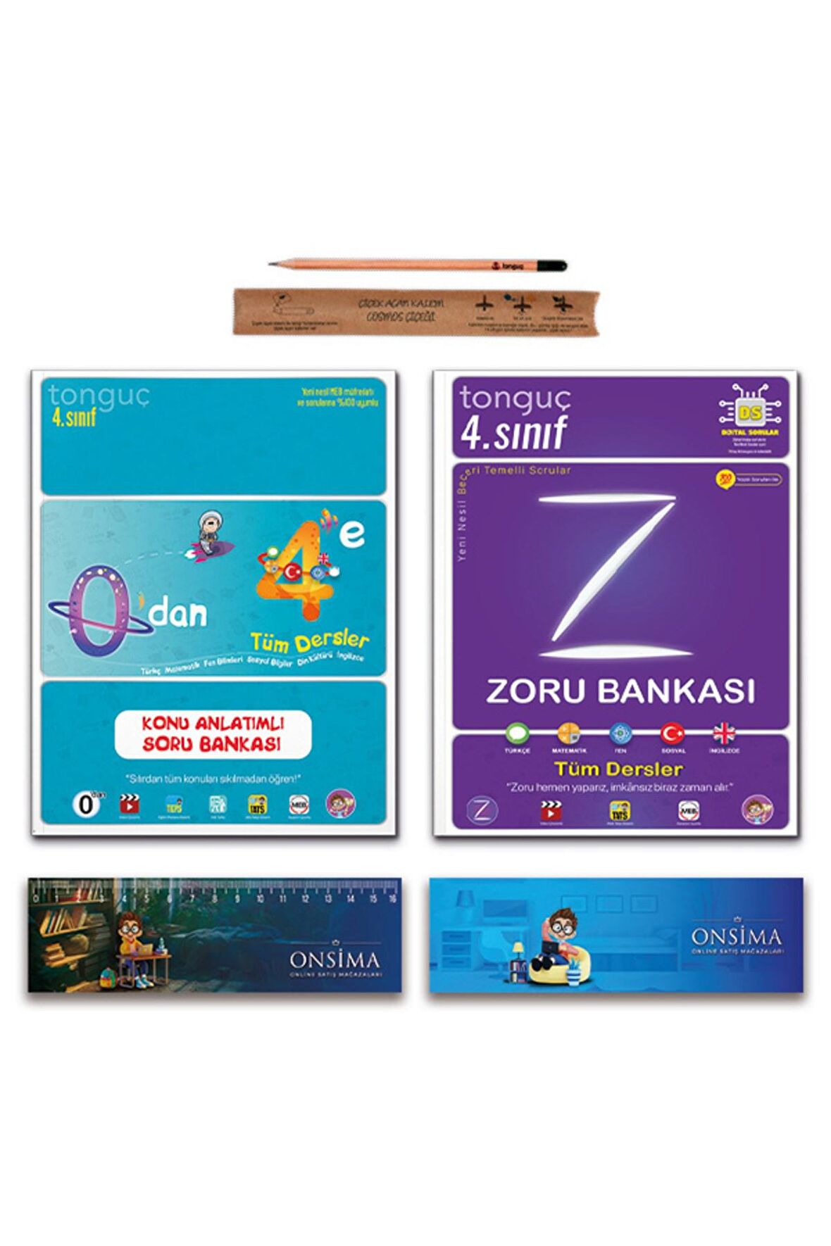 4. Sınıf 0 dan 4 e Konu Anlatımlı Soru Bankası Tüm Dersler Zoru Bankası Set 2 Kitap