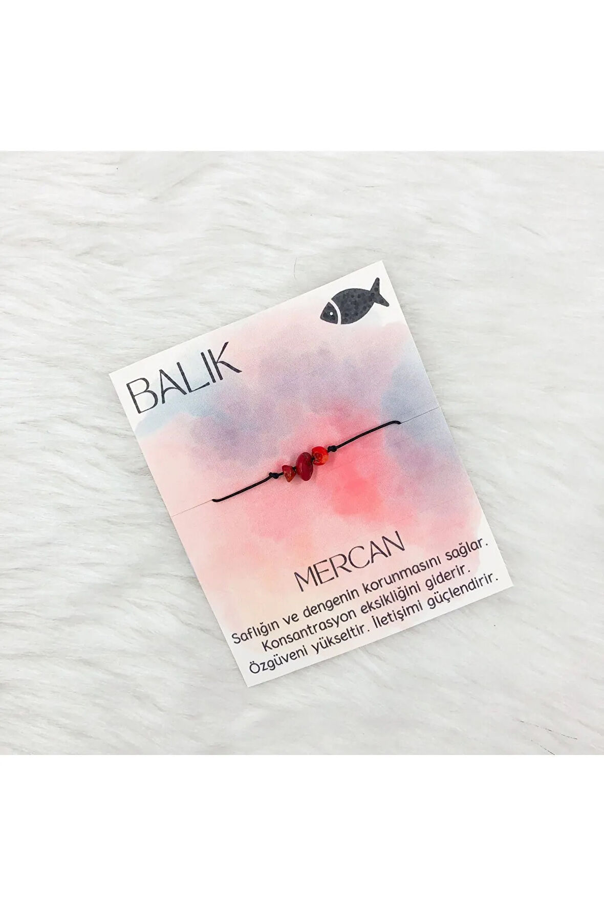 Balık Burç Taşı Bilekliği