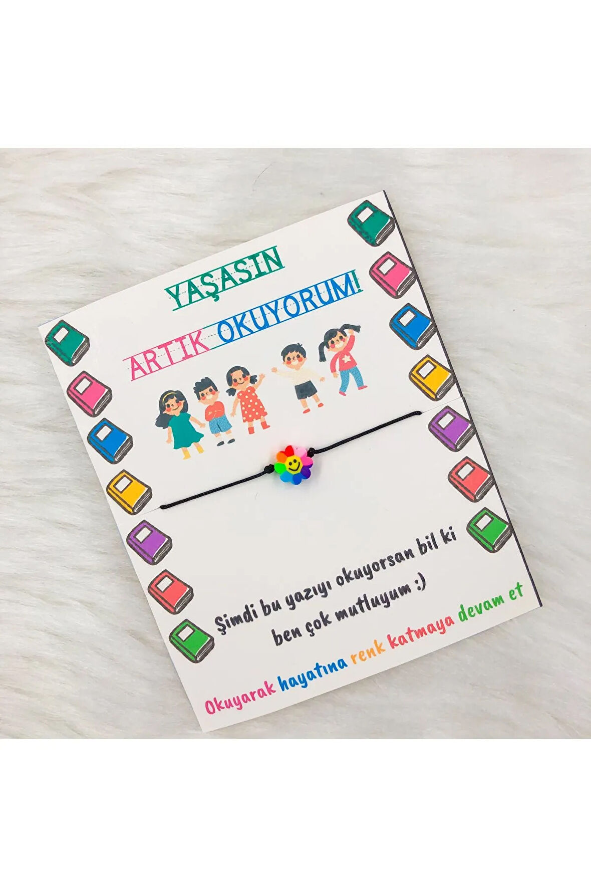 Yaşasın Artık Okuyorum Bilekliği