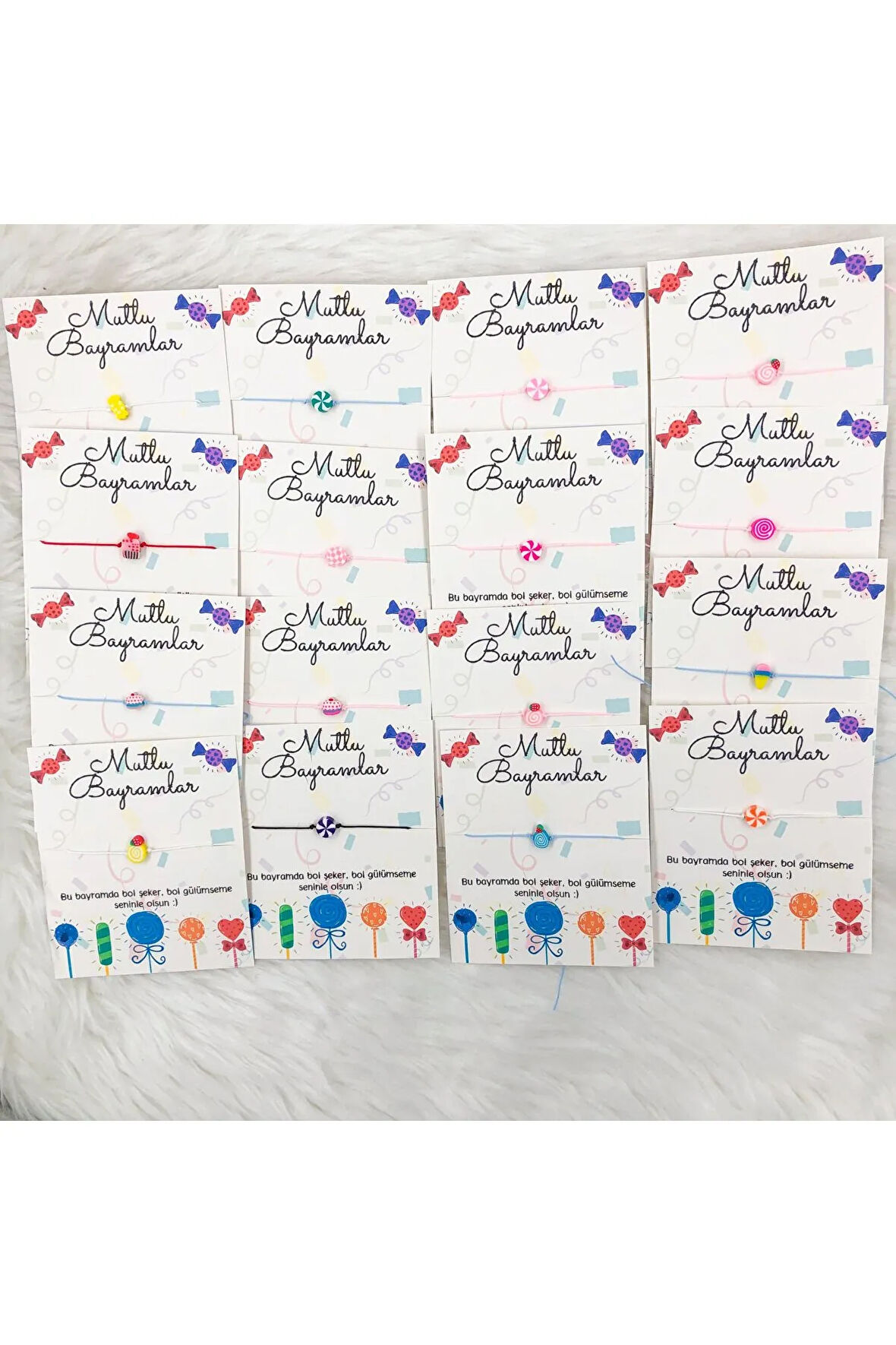 Mutlu Bayram Bilekliği /Bayram Hediyesi (5 Adet)