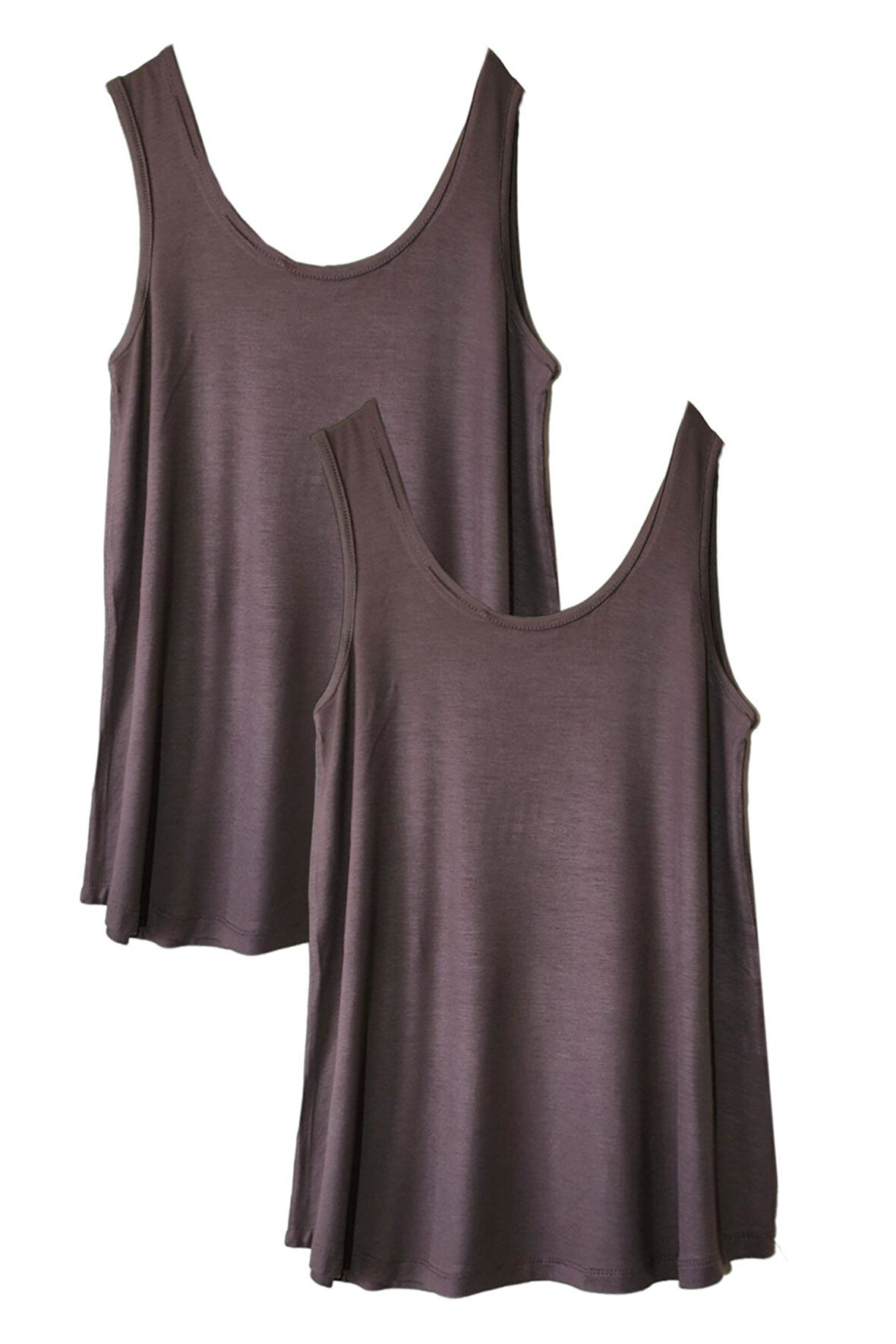 2 Adet A Kesim Pamuklu Kalın Askılı Atlet Tişört