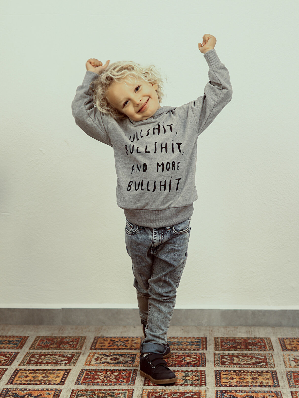 Unisex Çocuk Mavi Kot Pantolon