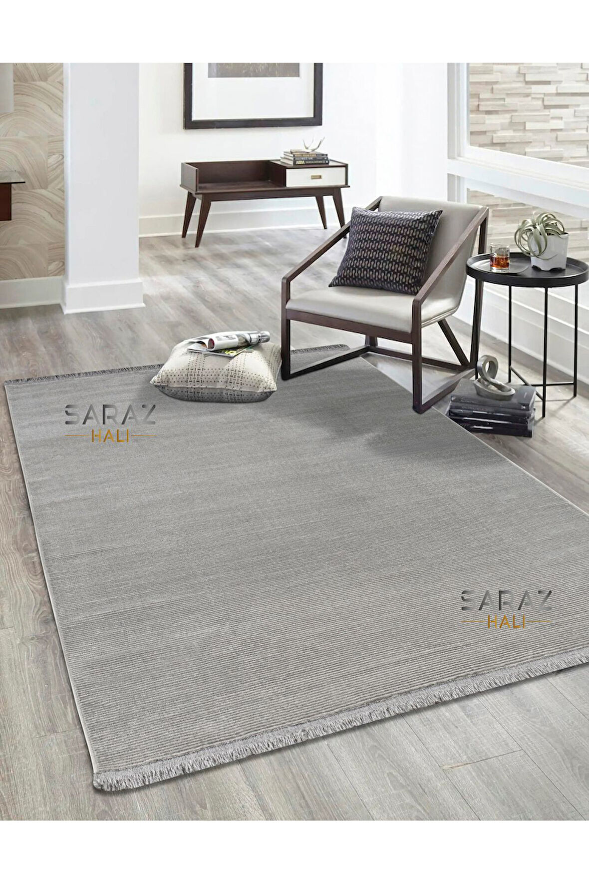 Parma Düz Mavi Model Dokuma Halı Kilim Yolluk Salon Halısı Modern Dokuma
