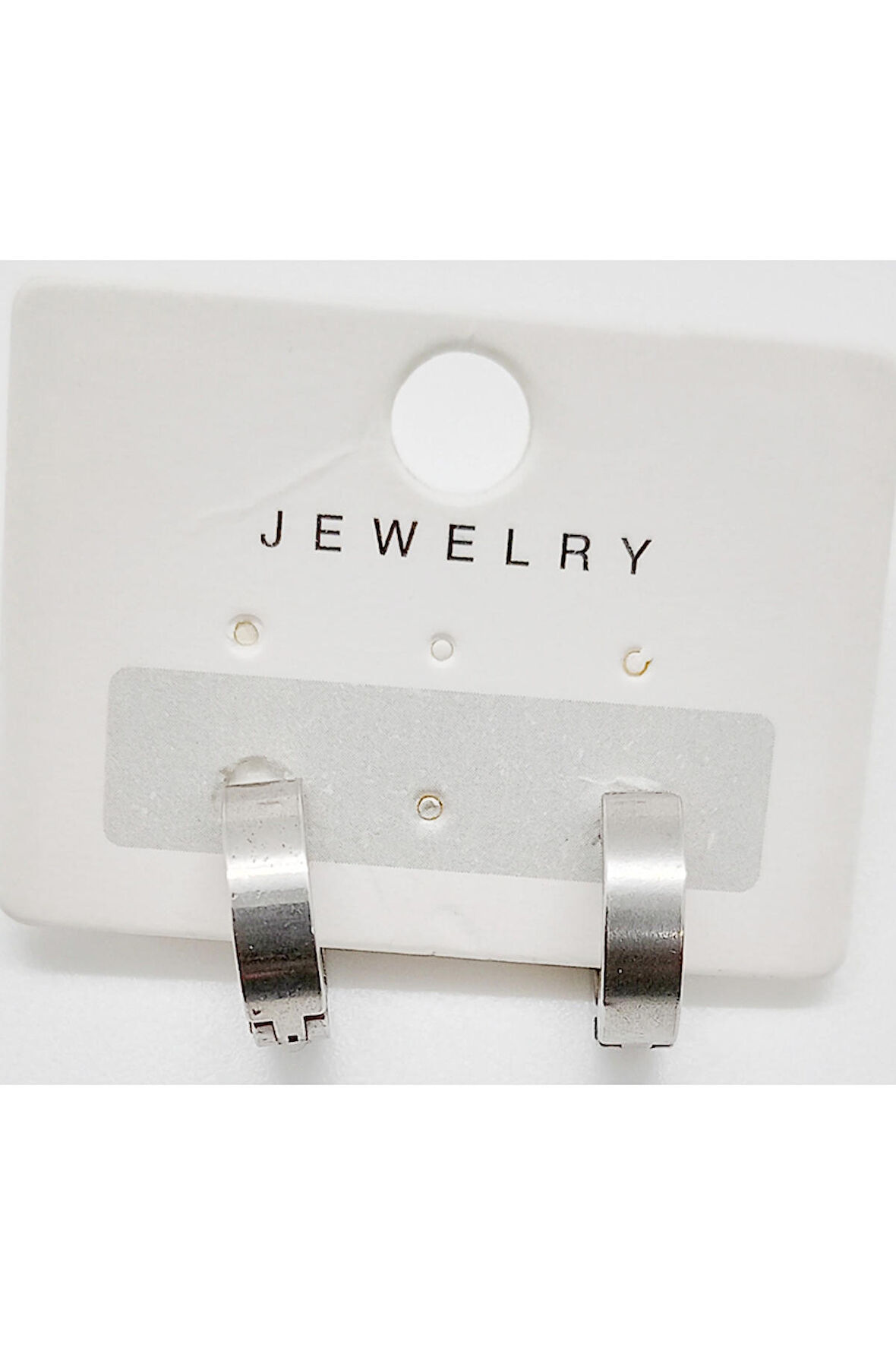 Çelik Figürlü Unisex Küpe