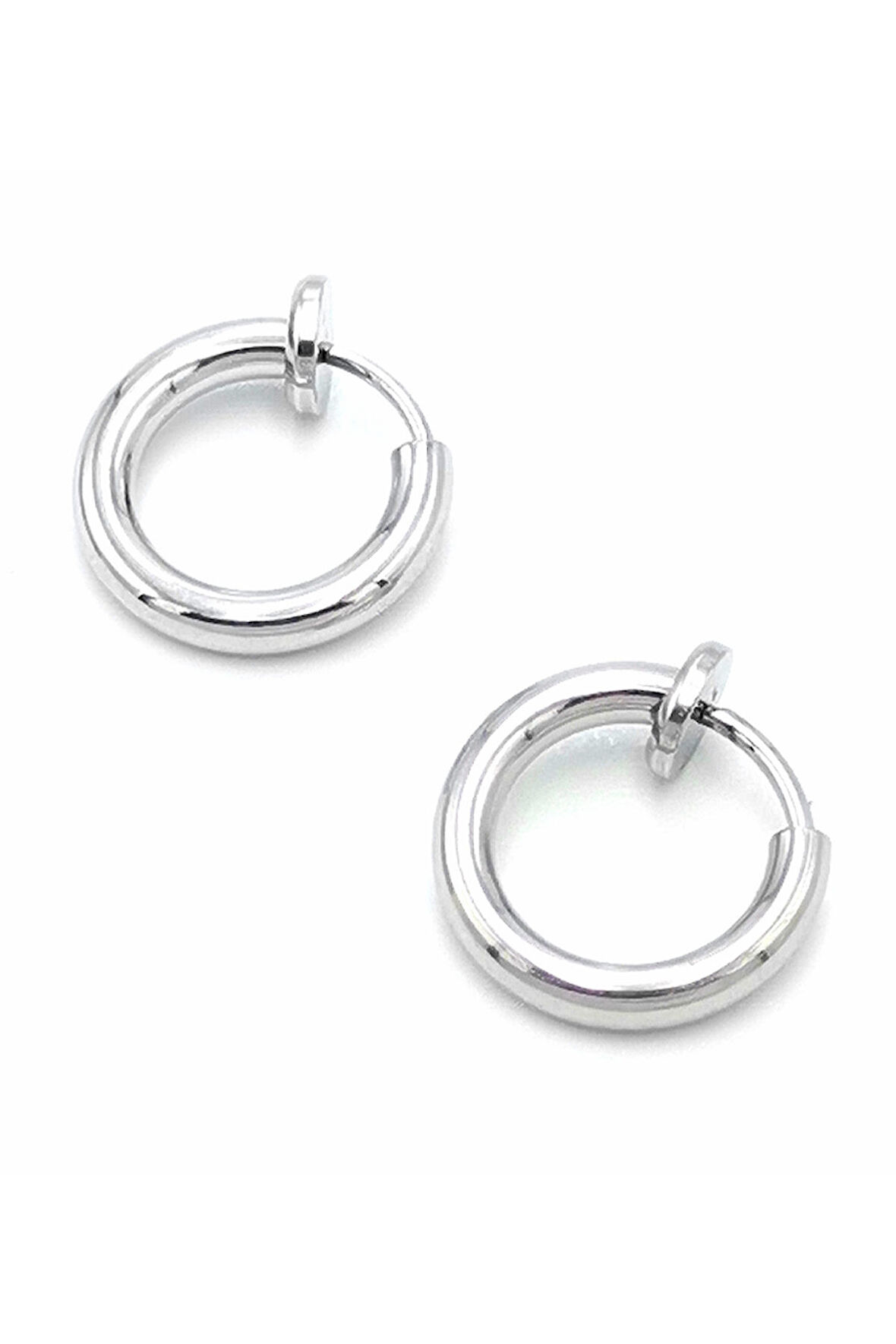 Çelik Figürlü Unisex Küpe