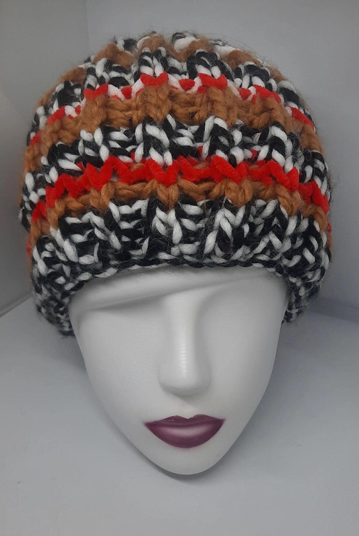 KAHVELİ KALIN UNISEX BERE