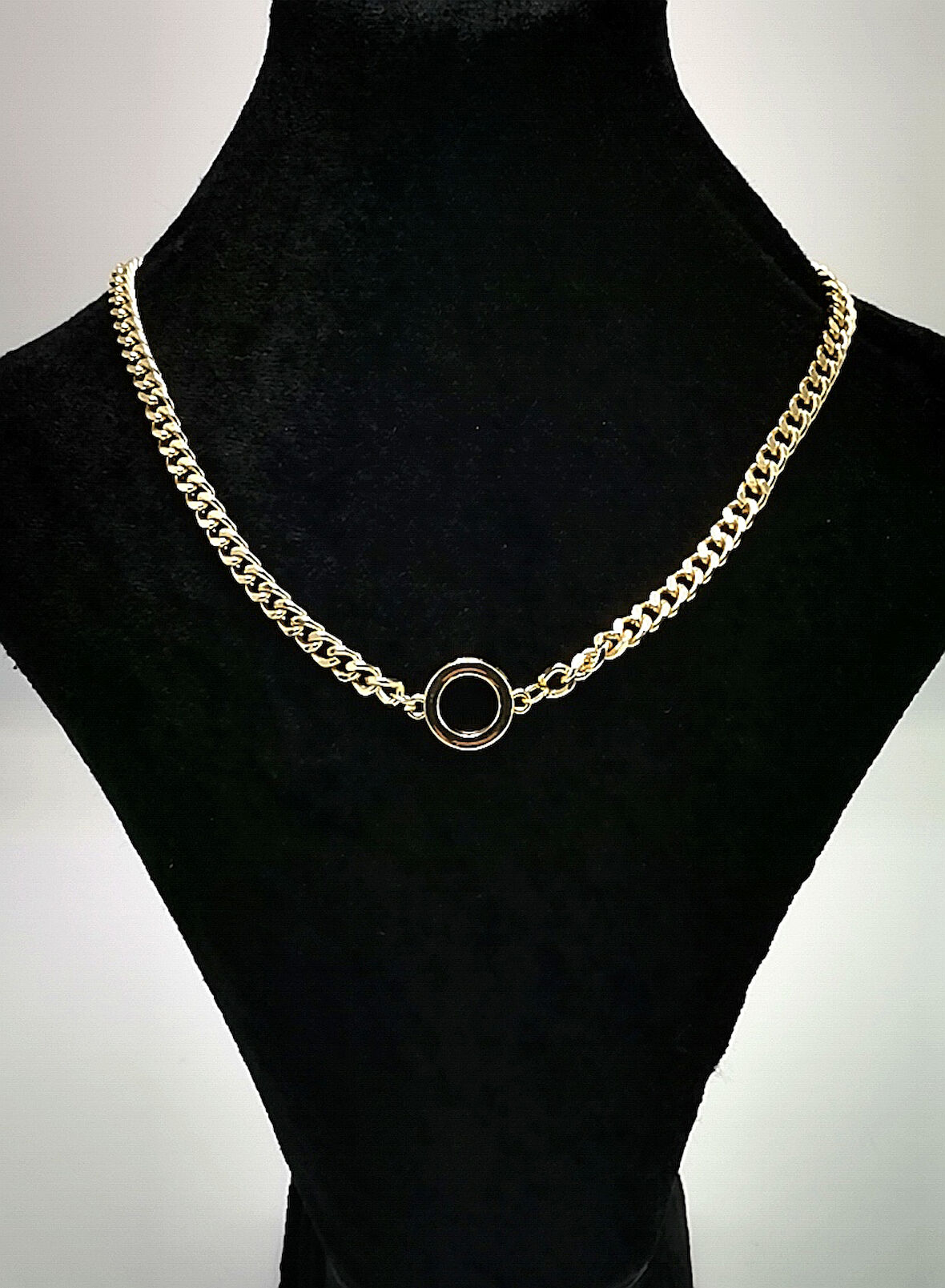 Altın Sarısı Zincir Figürlü Lüks Kararmaz Kolye