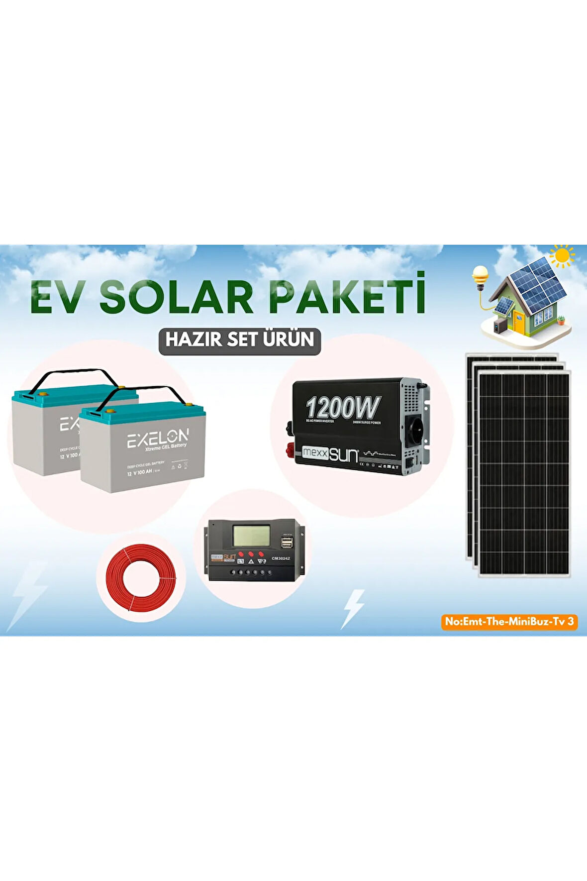 BAĞ BAHÇE İÇİN GÜNEŞ ENERJİ PAKETİ