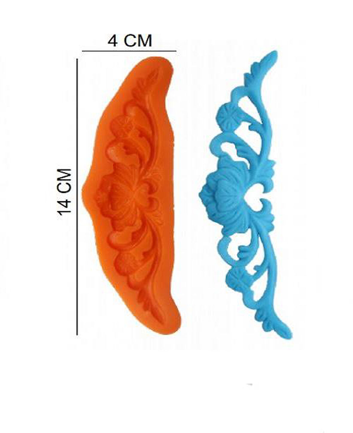 ŞEKER HAMUR KALIBI SİLİKON TAC 4*14 CM